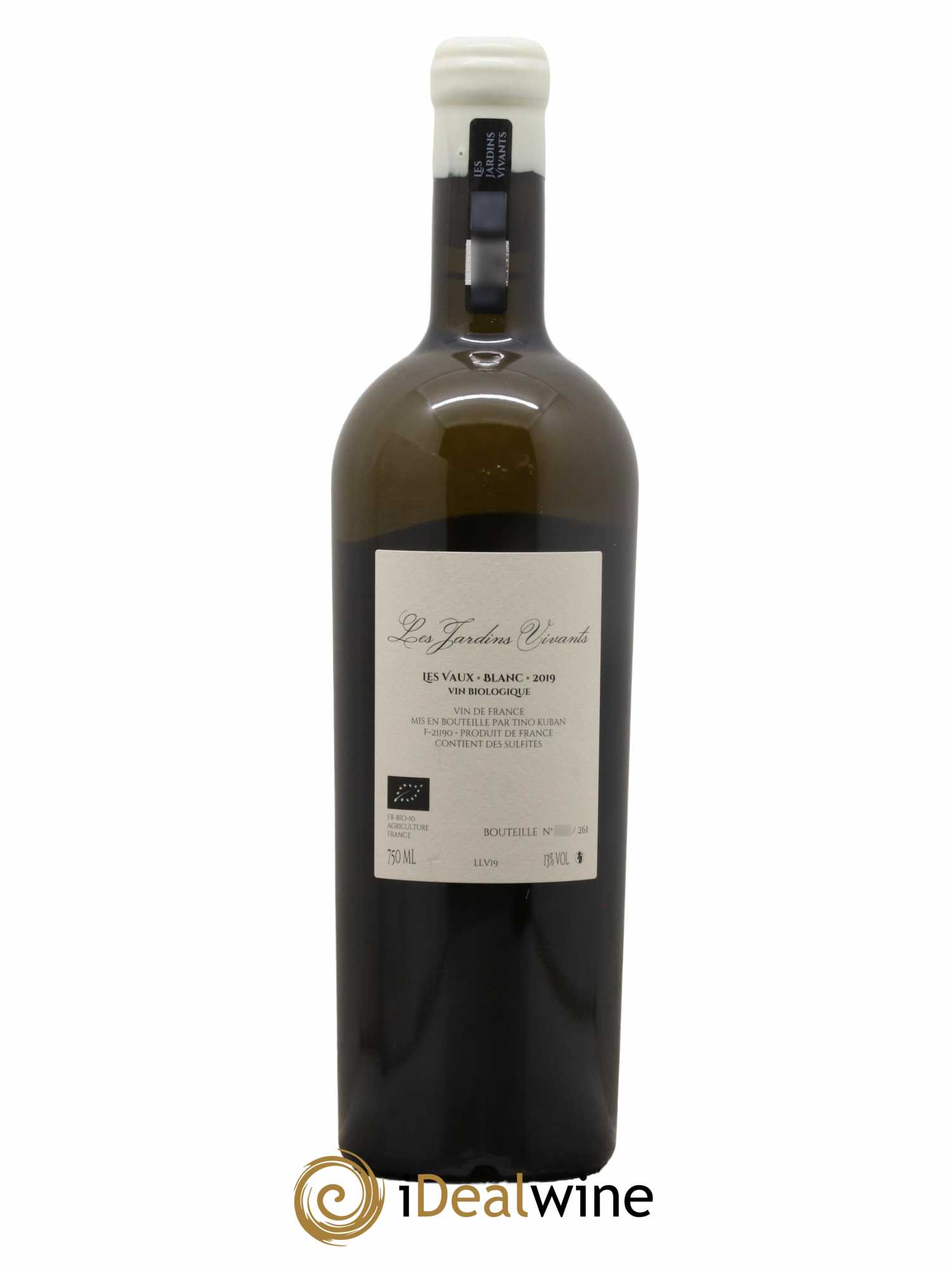 Vin de France Les Vaux Les Jardins Vivants Tino Kuban 2019 - Lot de 1 bouteille - 1