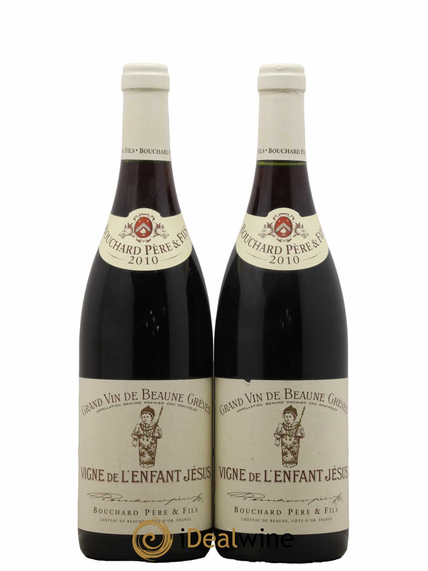 Beaune 1er Cru Grèves - Vigne de l'Enfant Jésus Bouchard Père & Fils 2010 - Lot de 2 bouteilles - 0