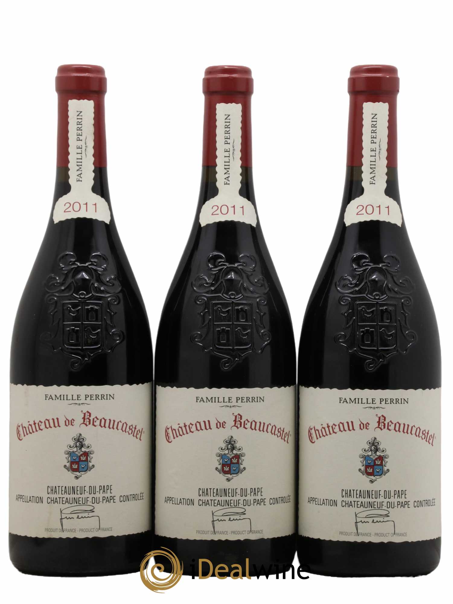 Châteauneuf-du-Pape Château de Beaucastel Famille Perrin 2011 - Lot de 3 bouteilles - 0
