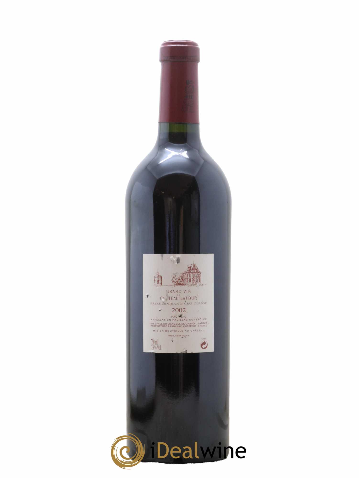 Château Latour 1er Grand Cru Classé 2002 - Lot de 1 bouteille - 1