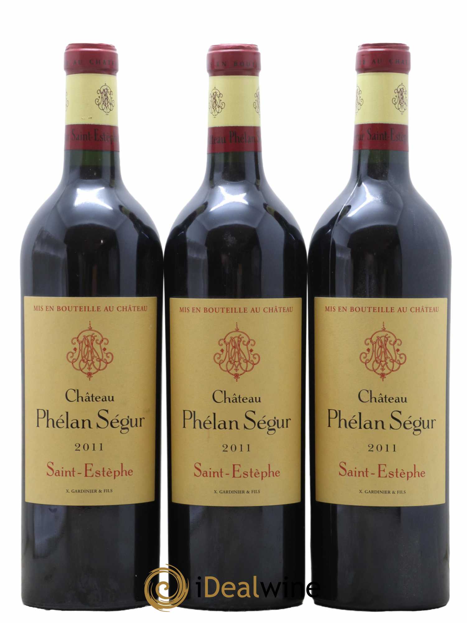 Château Phélan Ségur 2011 - Lot de 3 bouteilles - 0