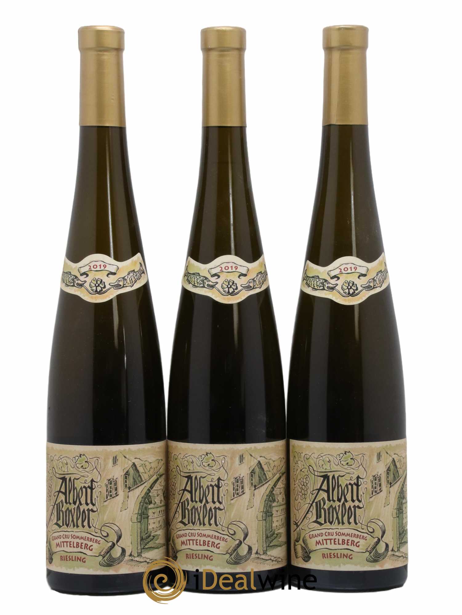 Alsace Riesling Grand Cru Sommerberg M Albert Boxler 2019 - Lot de 3 bouteilles - 0