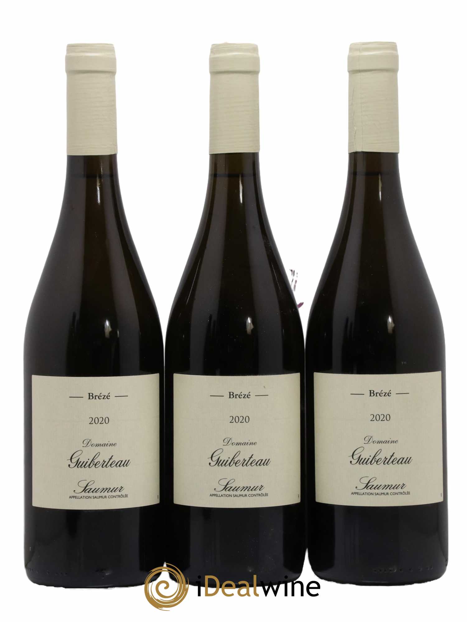 Saumur Brézé Domaine Guiberteau 2020 - Lot de 3 bouteilles - 0