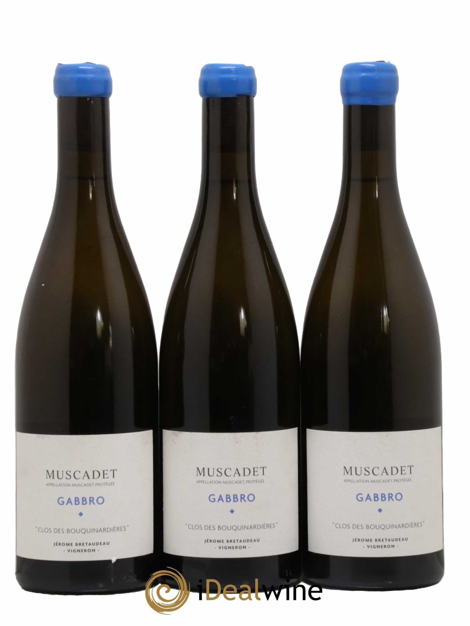 Muscadet-Sèvre-et-Maine Gabbro Clos des Bouquinardières Jérôme Bretaudeau - Domaine de Bellevue 2021 - Lot de 3 bouteilles - 0