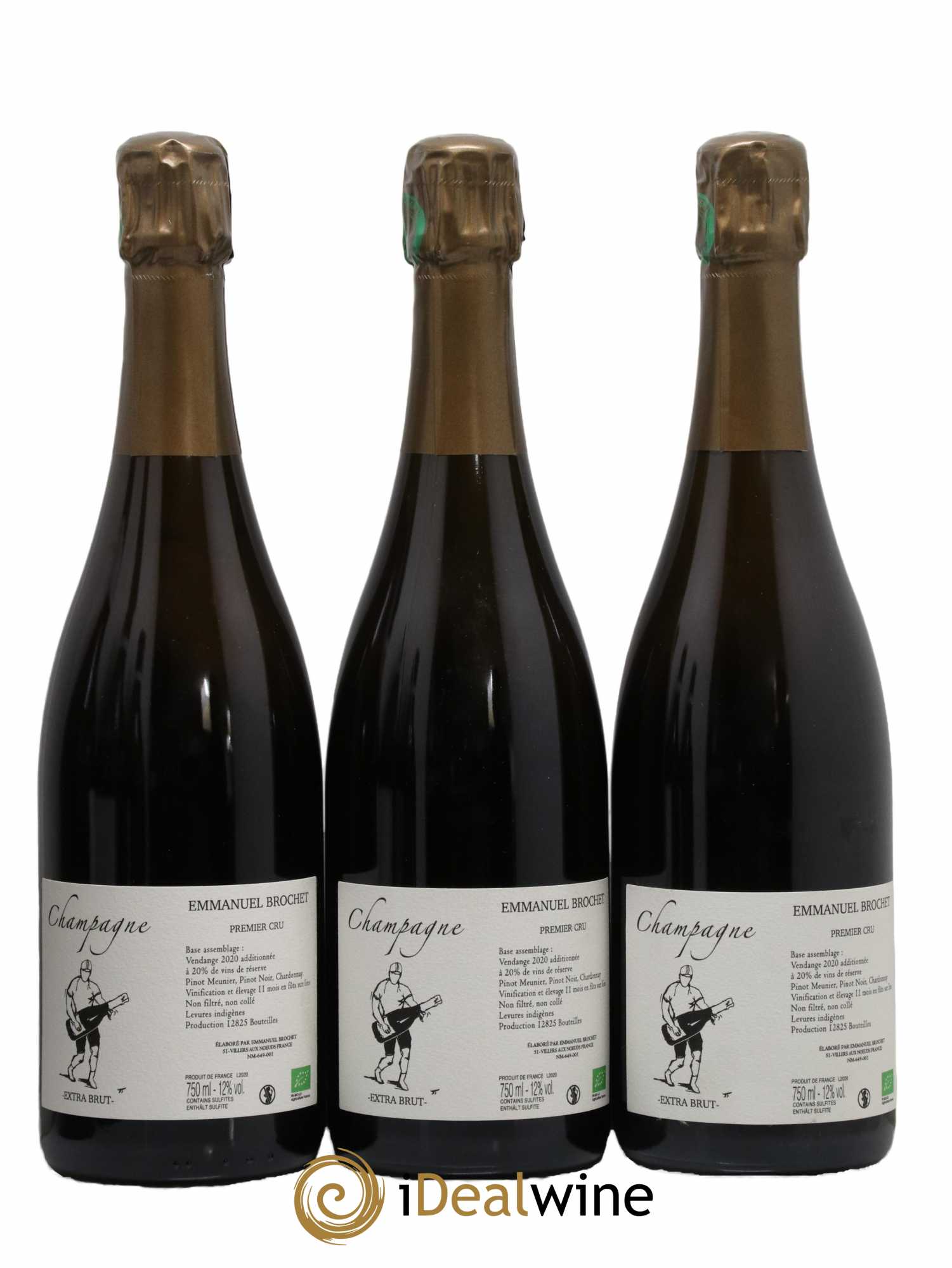 Le Mont Benoit Extra-Brut Emmanuel Brochet - Lot de 3 bouteilles - 0