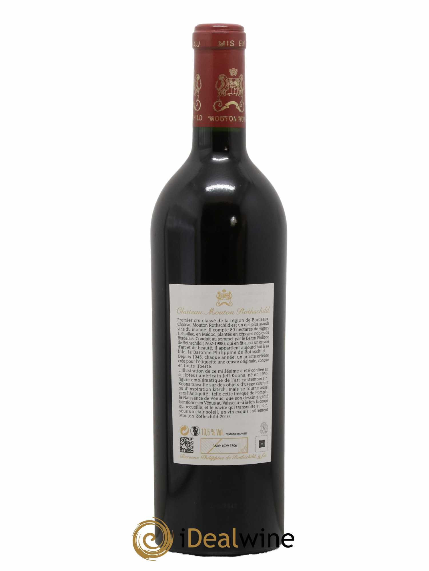 Château Mouton Rothschild 1er Grand Cru Classé 2010 - Lot de 1 bouteille - 1