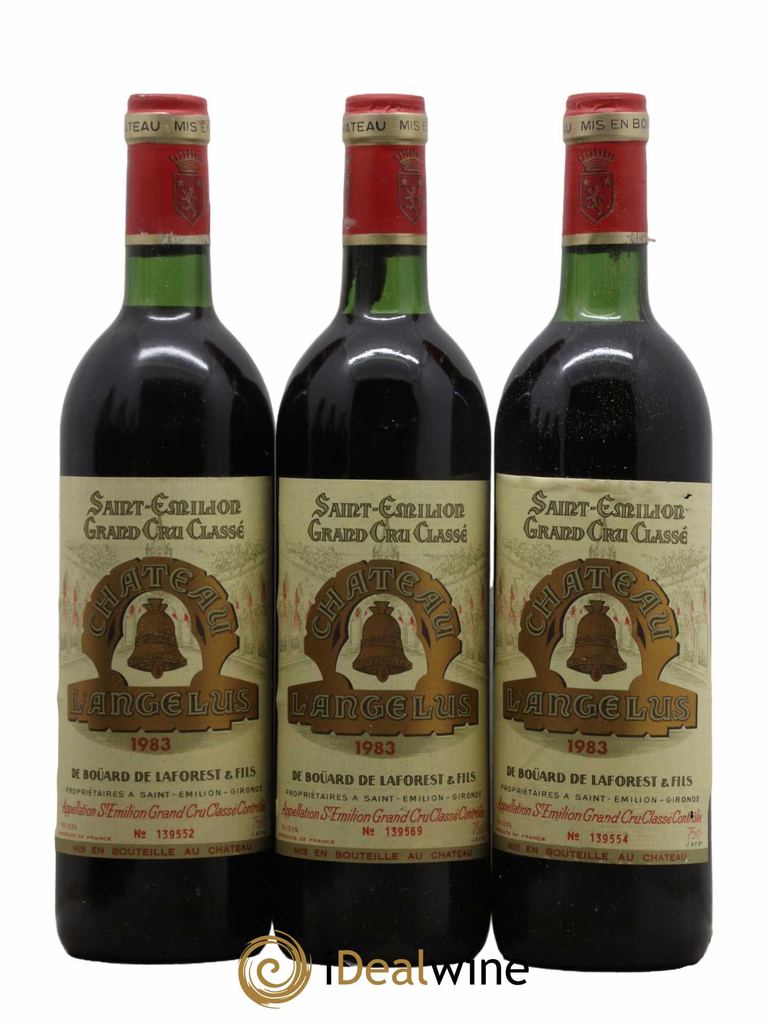 Château Angélus 1er Grand Cru Classé A 1983 - Lot de 12 bouteilles - 3