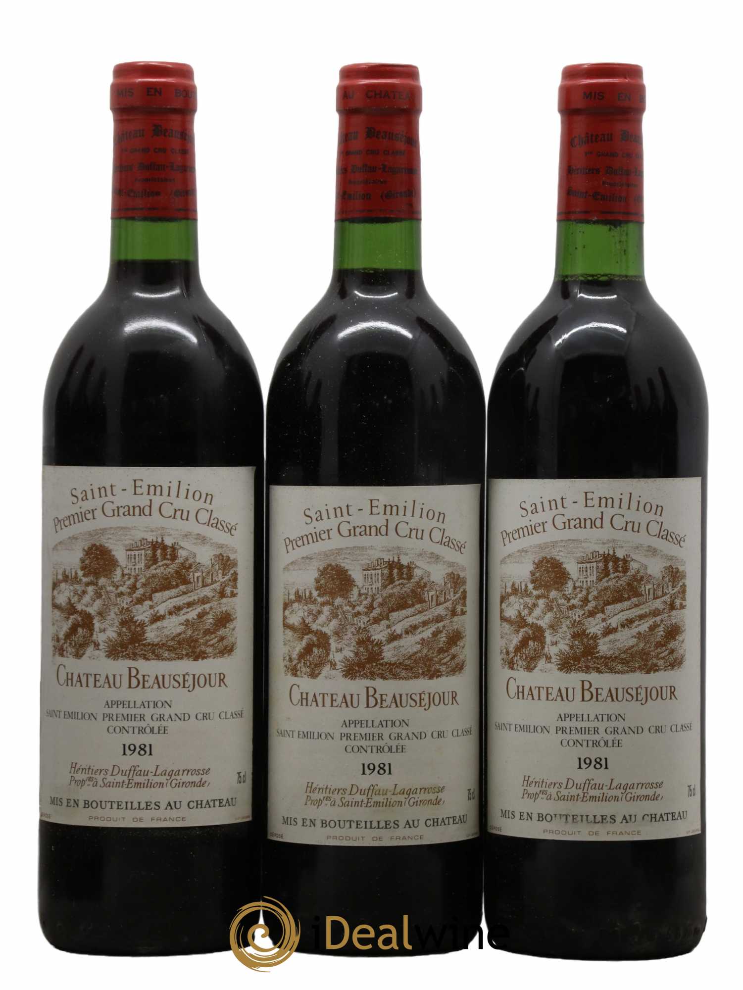 Château Beauséjour (Duffau-Lagarrosse) 1er Grand Cru Classé B 1981 - Lot de 12 bouteilles - 2