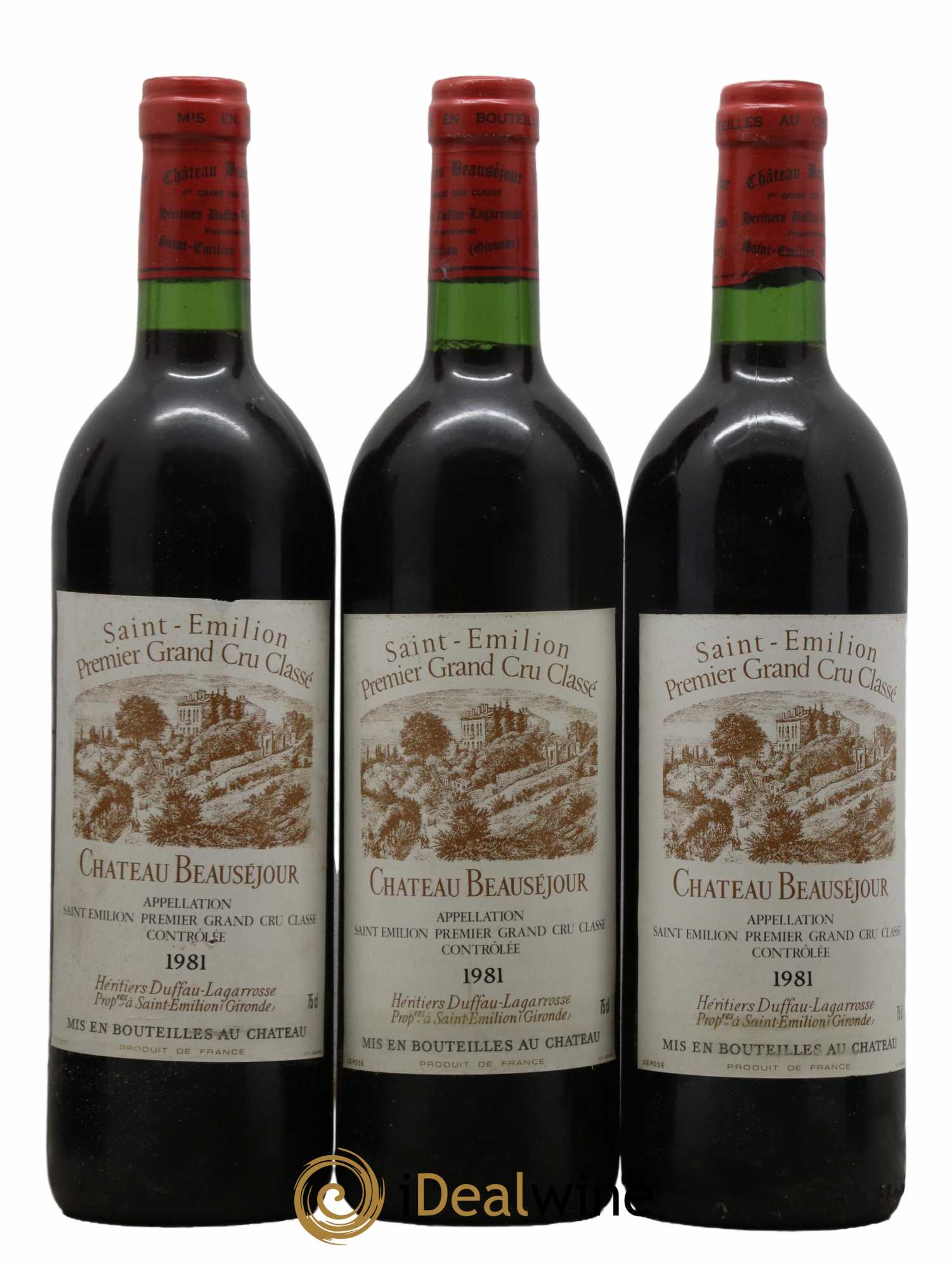 Château Beauséjour (Duffau-Lagarrosse) 1er Grand Cru Classé B 1981 - Lot de 12 bouteilles - 3