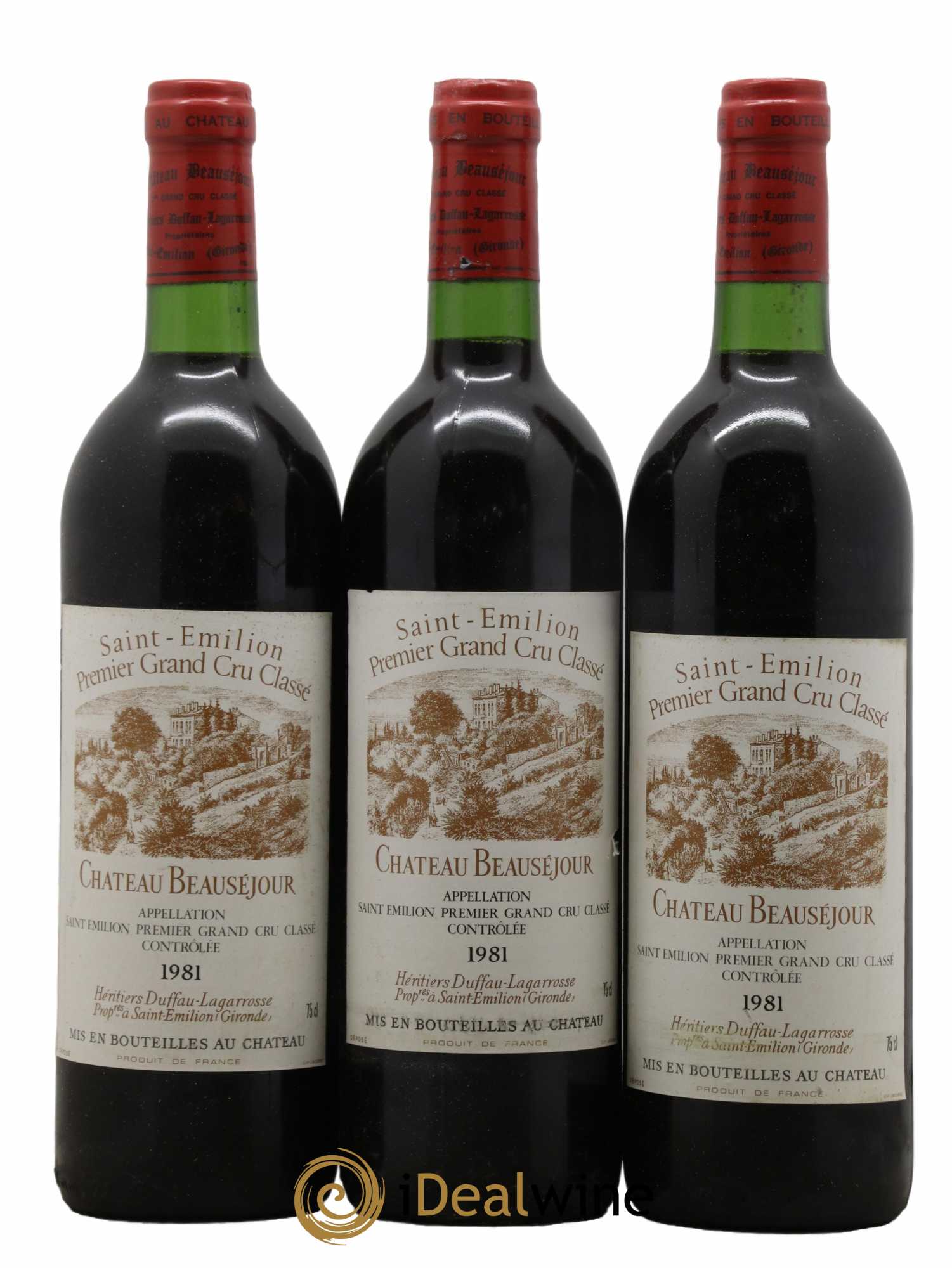 Château Beauséjour (Duffau-Lagarrosse) 1er Grand Cru Classé B 1981 - Lot de 12 bouteilles - 4