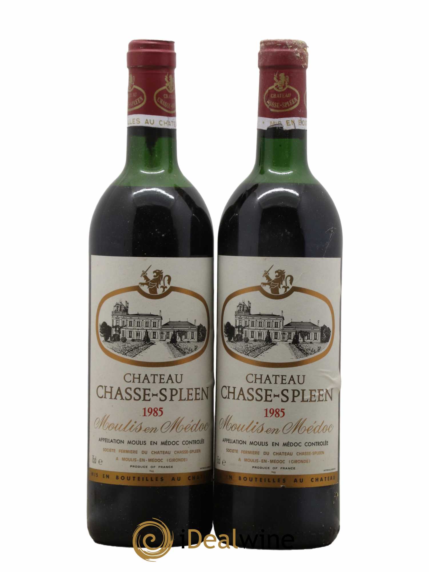 Château Chasse Spleen 1985 - Lot de 2 bouteilles - 0