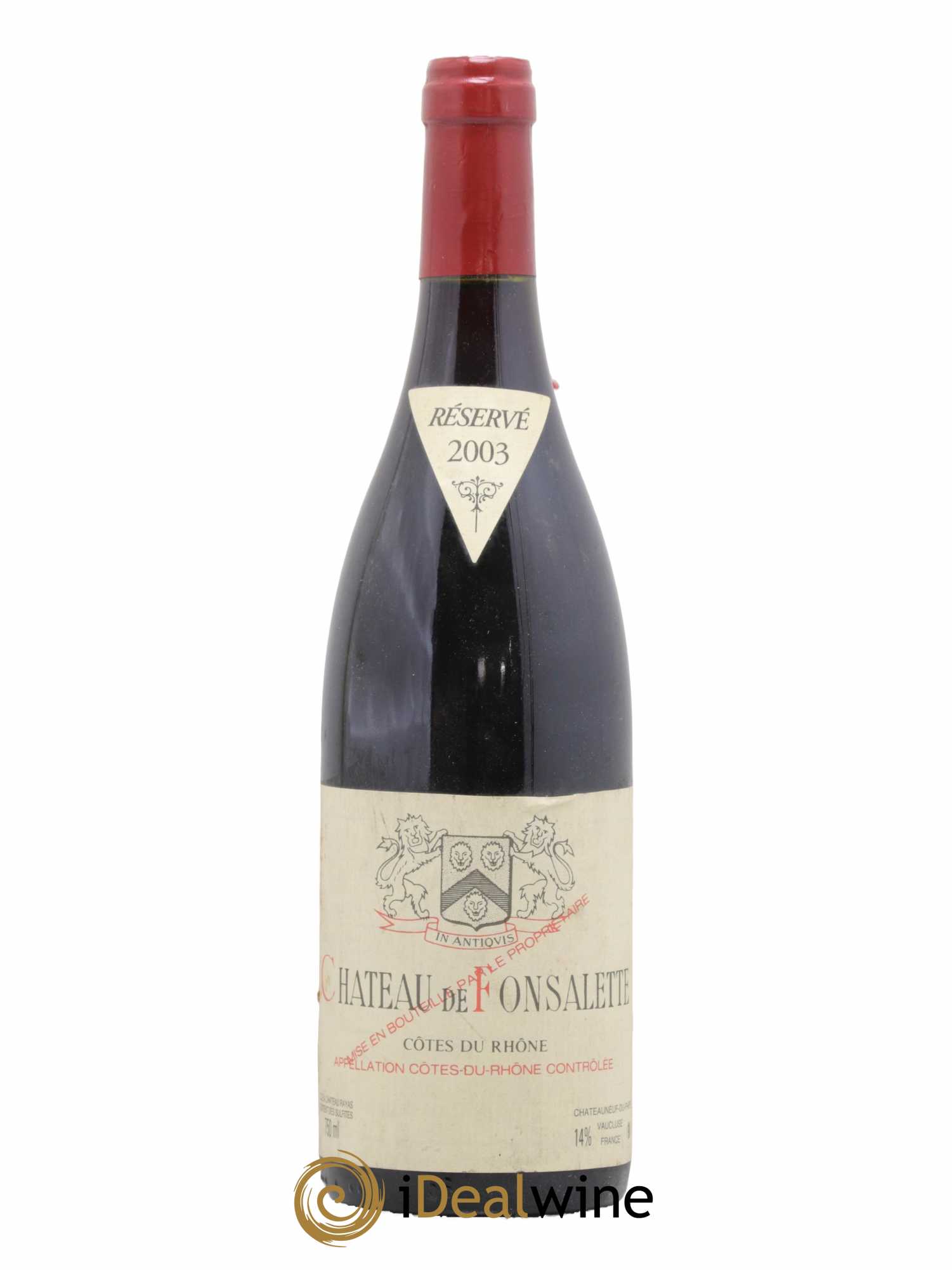 Côtes-du-Rhône Château de Fonsalette Emmanuel Reynaud 2003 - Lot de 1 bouteille - 0