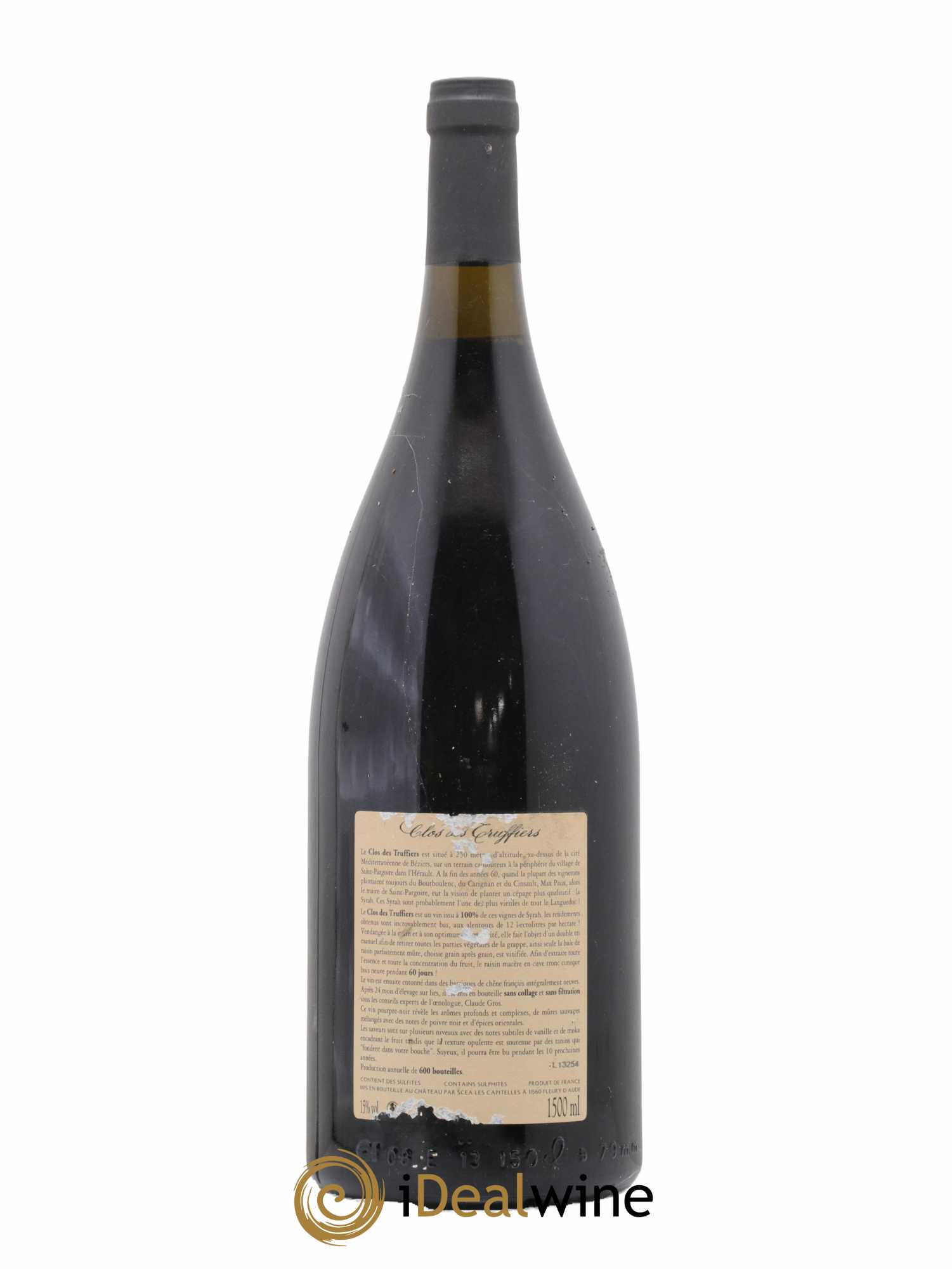 Coteaux du Languedoc La Clape Château de La Négly Clos des Truffiers Jean Paux-Rosset 2010 - Lot de 1 magnum - 2