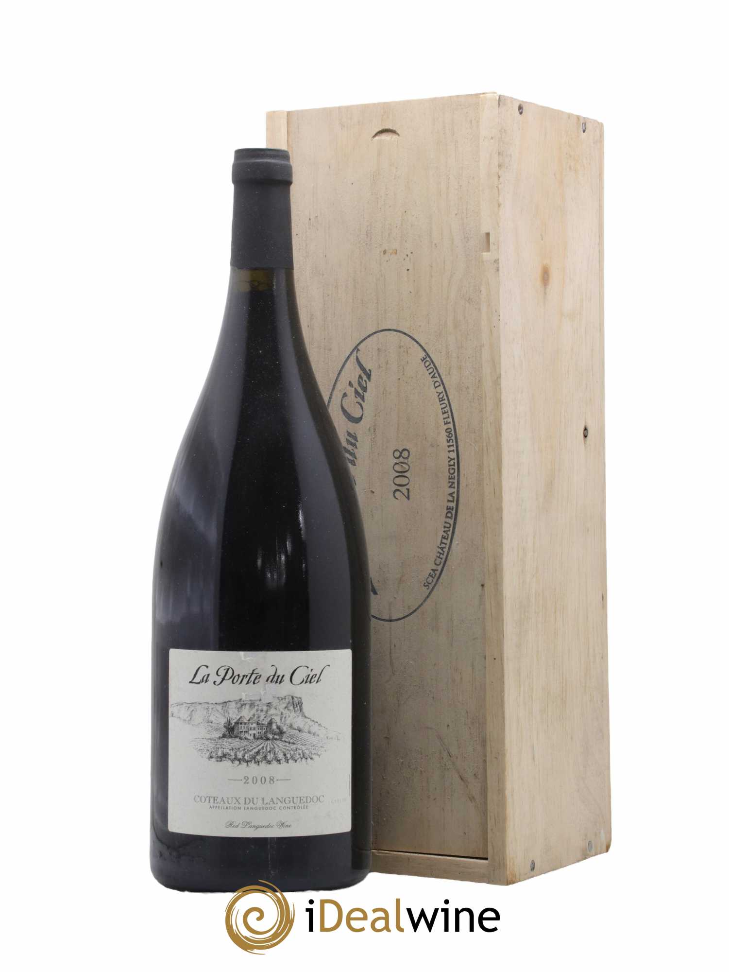La Clape Château de La Négly La Porte du Ciel Jean Paux-Rosset 2008 - Lot de 1 magnum - 0