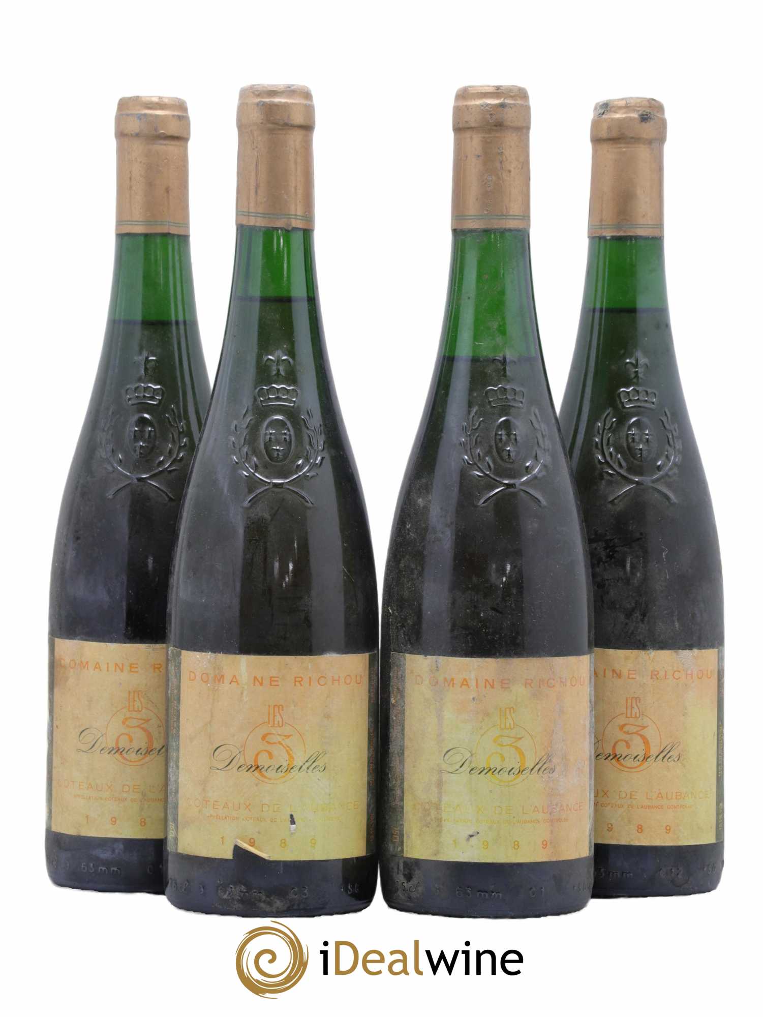 Coteaux de l'Aubance Demoiselles Domaine Richou 1989 - Lotto di 4 bottiglie - 0