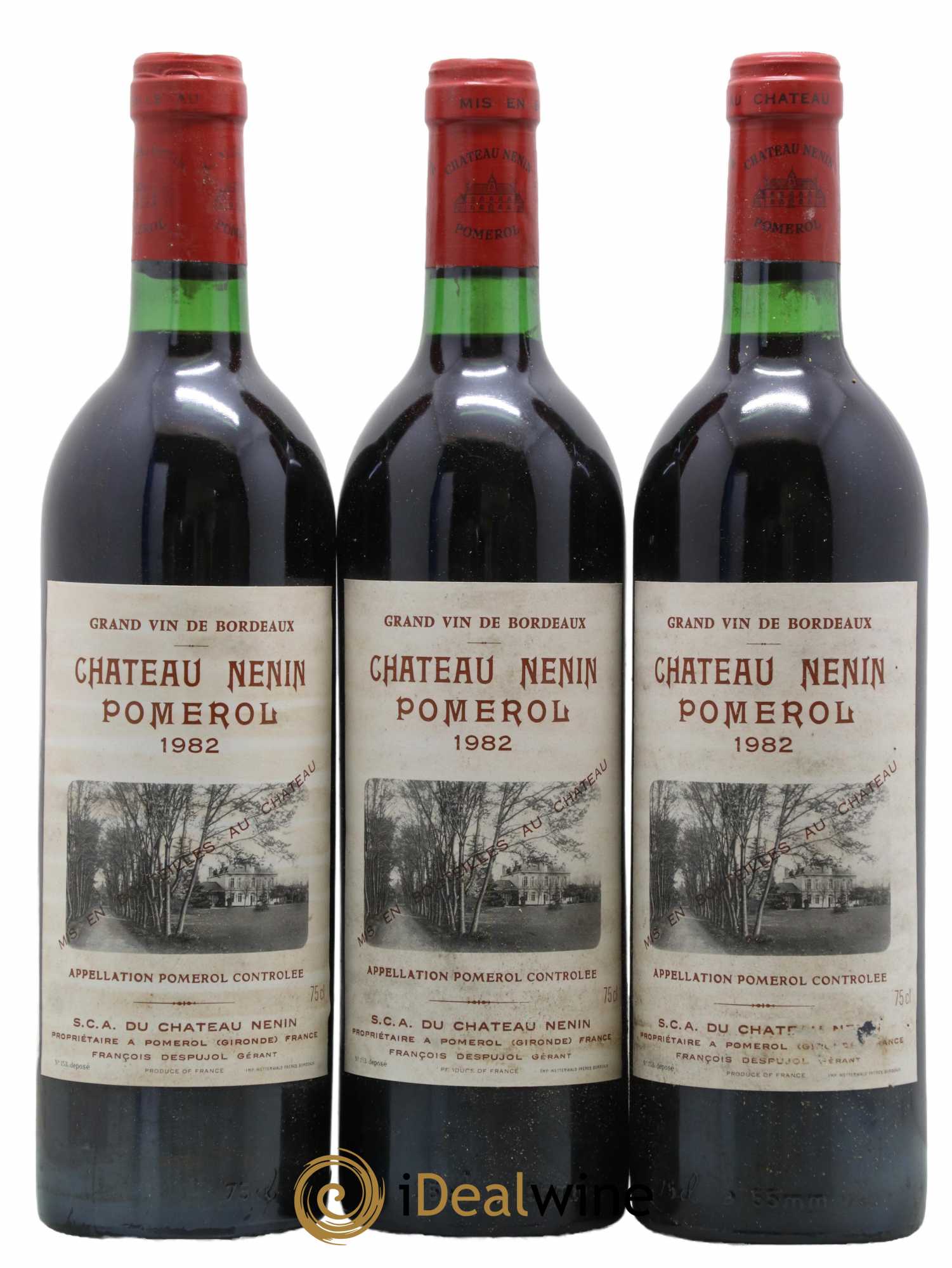 Château Nenin 1982 - Lot de 3 bouteilles - 0