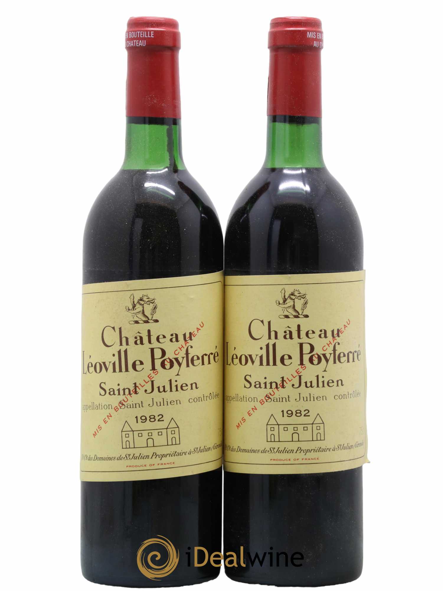 Château Léoville Poyferré 2ème Grand Cru Classé 1982 - Lot de 2 bouteilles - 0