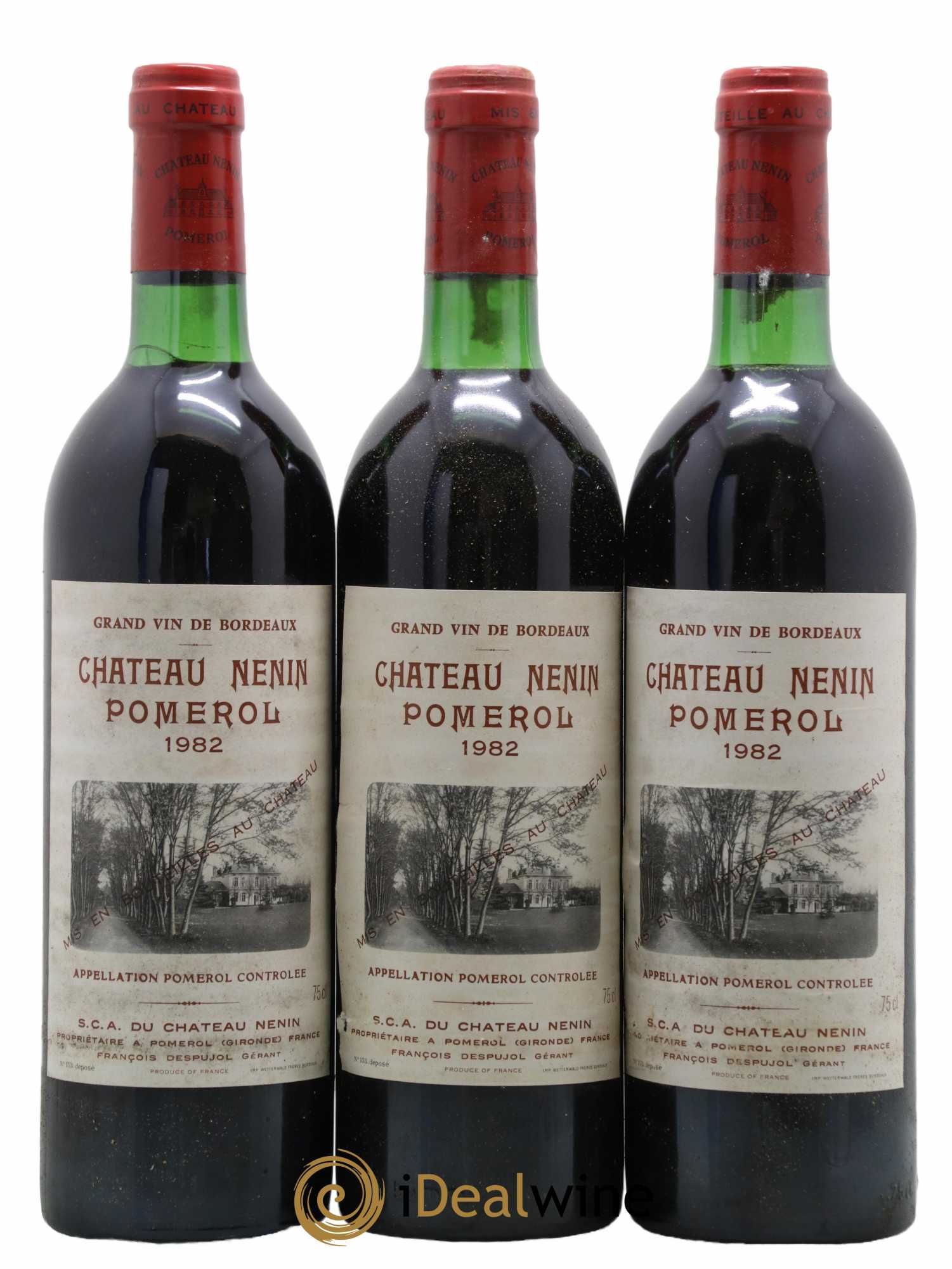 Château Nenin 1982 - Lot de 3 bouteilles - 0