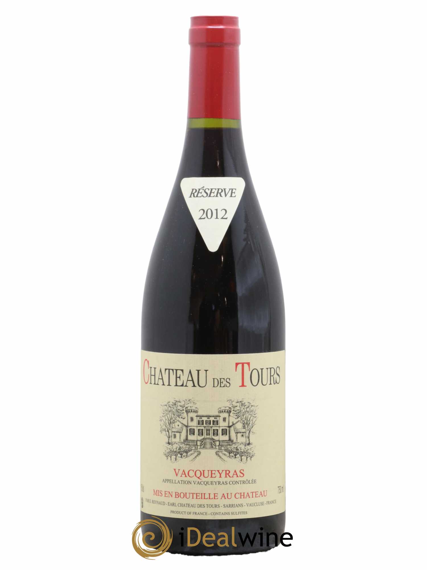 Vacqueyras Château des Tours Emmanuel Reynaud 2012 - Lot de 1 bouteille - 0
