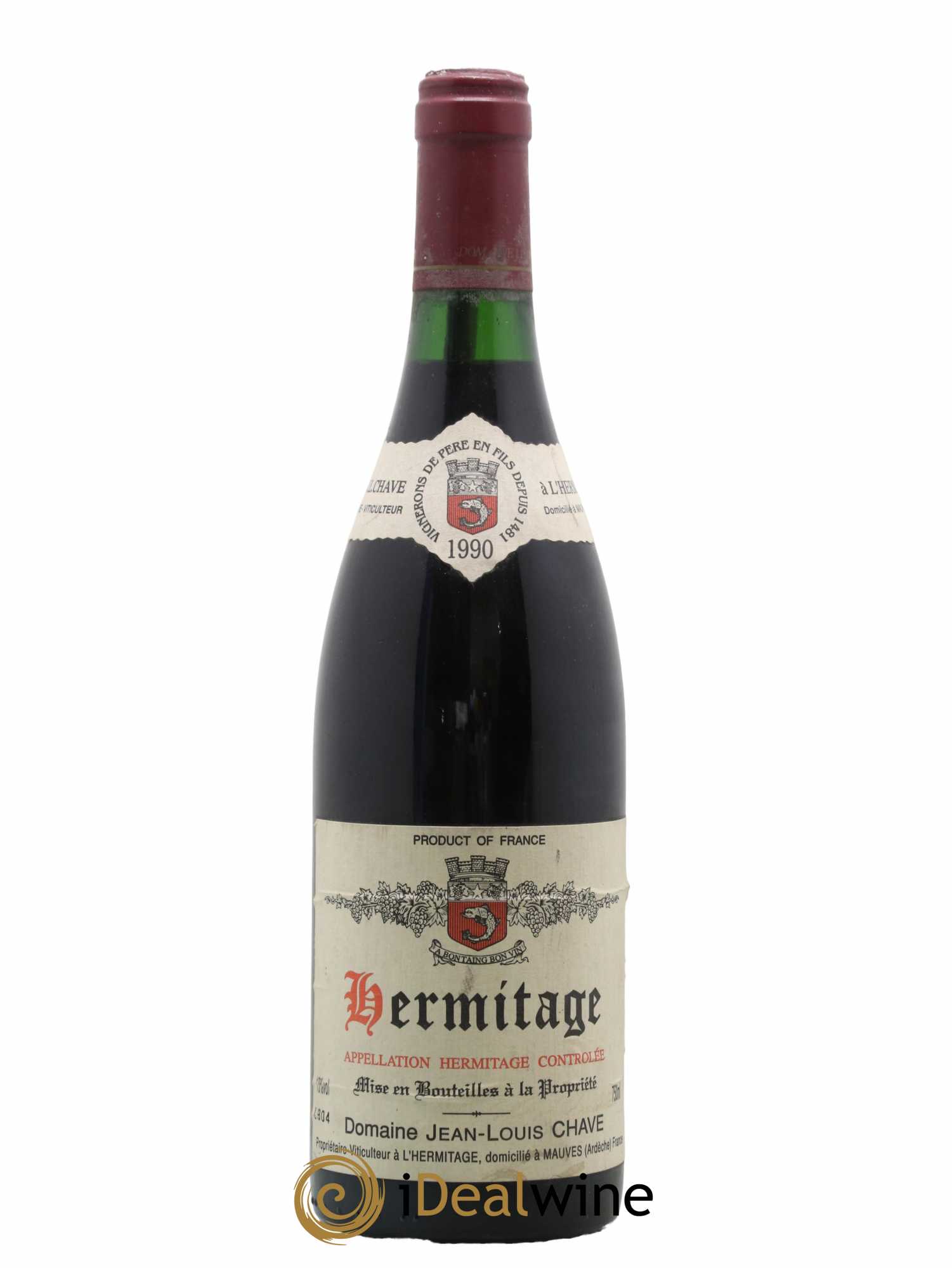 Hermitage Jean-Louis Chave 1990 - Lot de 1 bouteille - 0