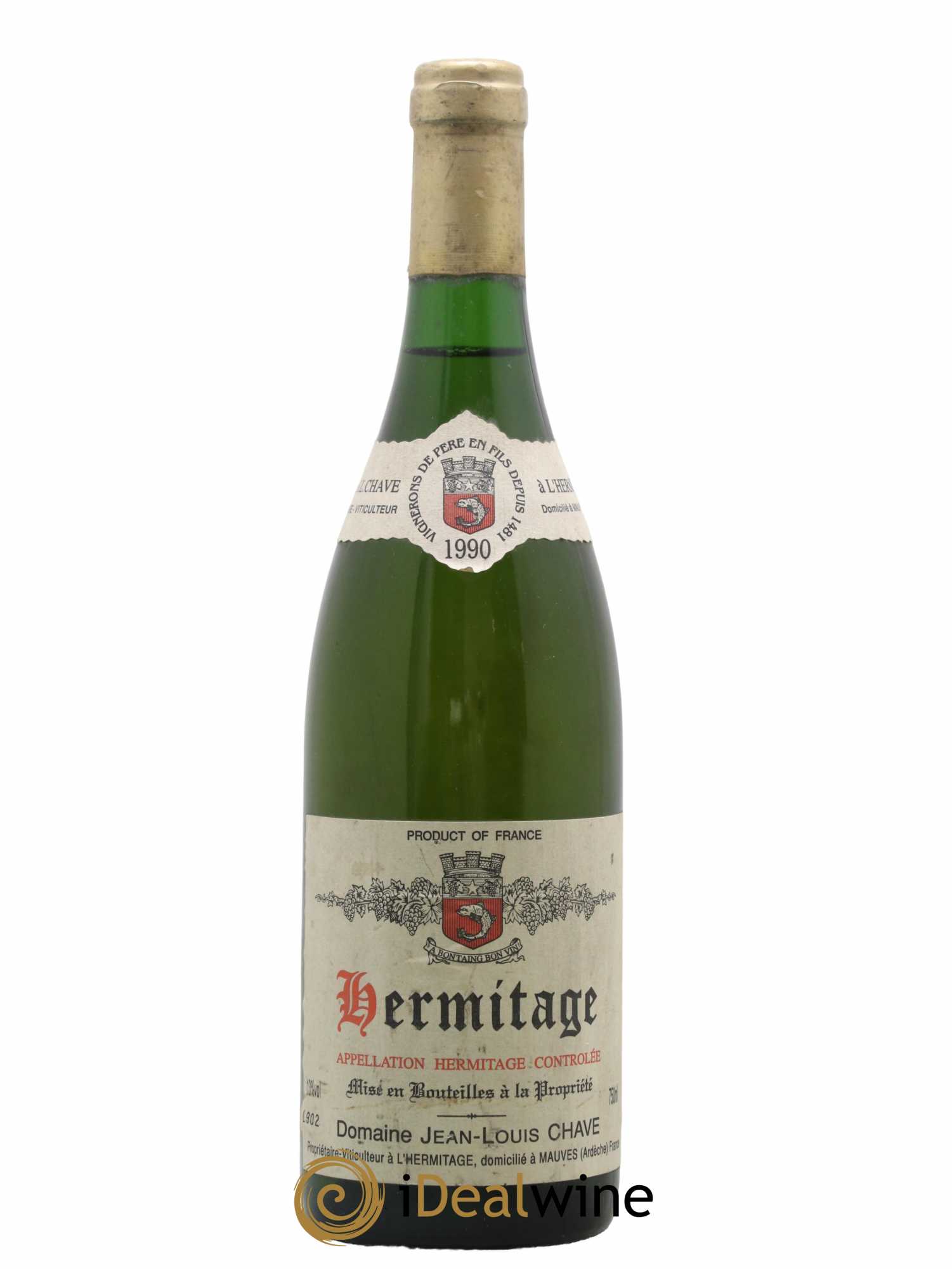 Hermitage Jean-Louis Chave 1990 - Lot de 1 bouteille - 0