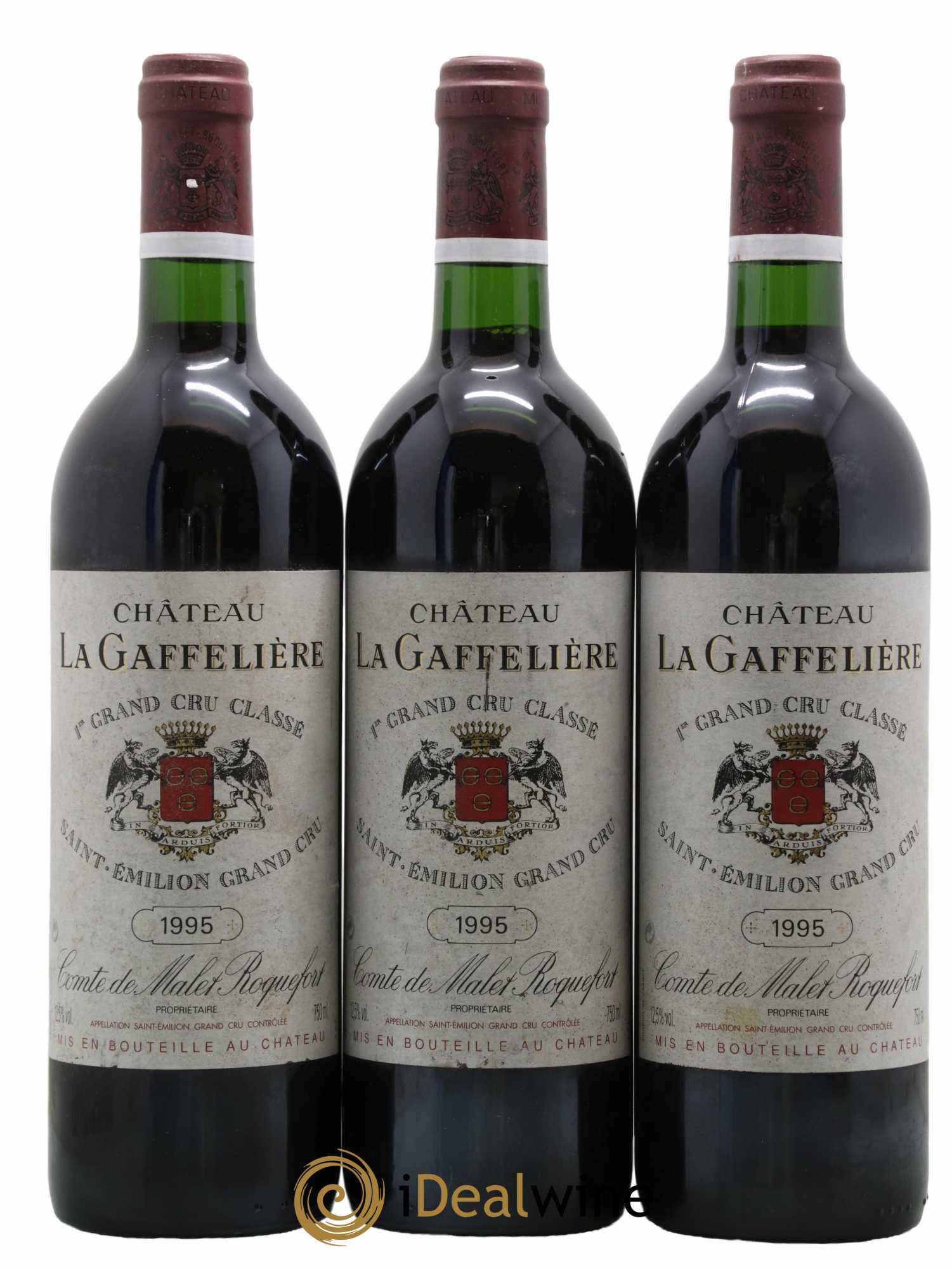 Château la Gaffelière 1er Grand Cru Classé B 1995 - Lot de 3 bouteilles - 0