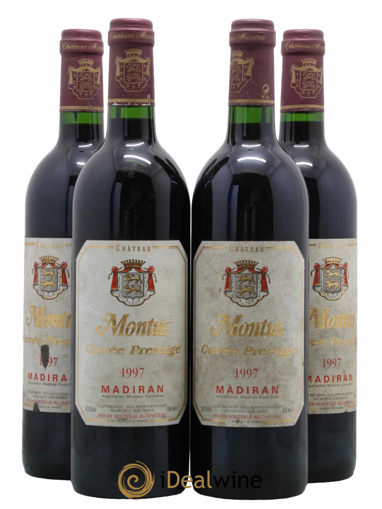 Madiran Château Montus-Prestige Alain Brumont 1997 - Lot de 4 bouteilles - 0