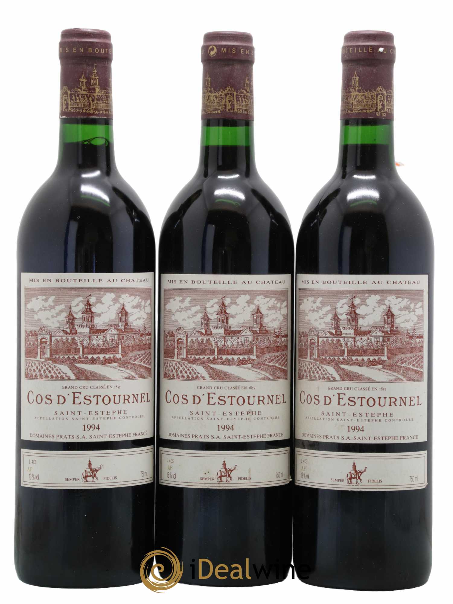 Cos d'Estournel 2ème Grand Cru Classé 1994 - Lot de 3 bouteilles - 0