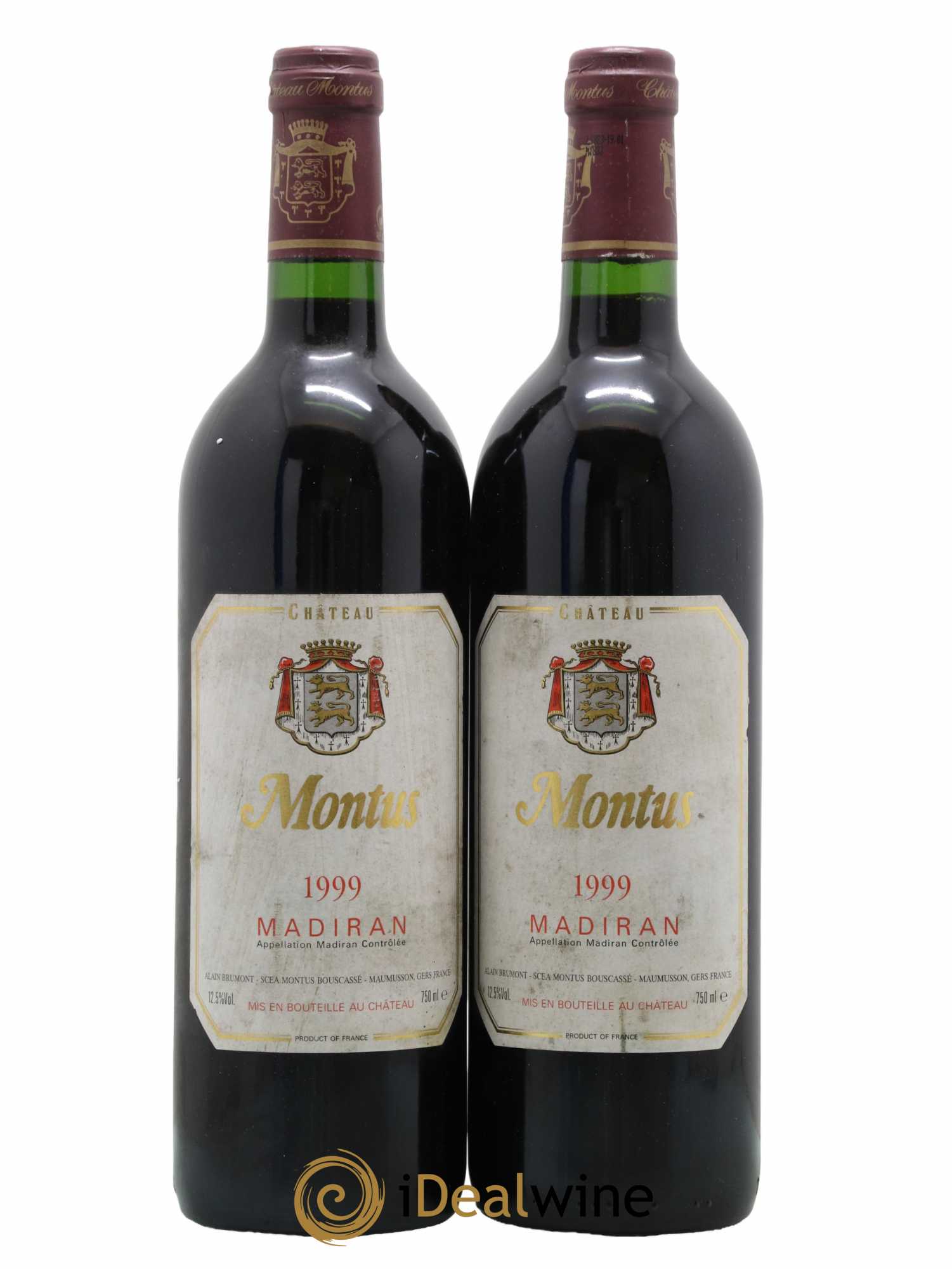 Madiran Château Montus Alain Brumont 1999 - Lot de 2 bouteilles - 0