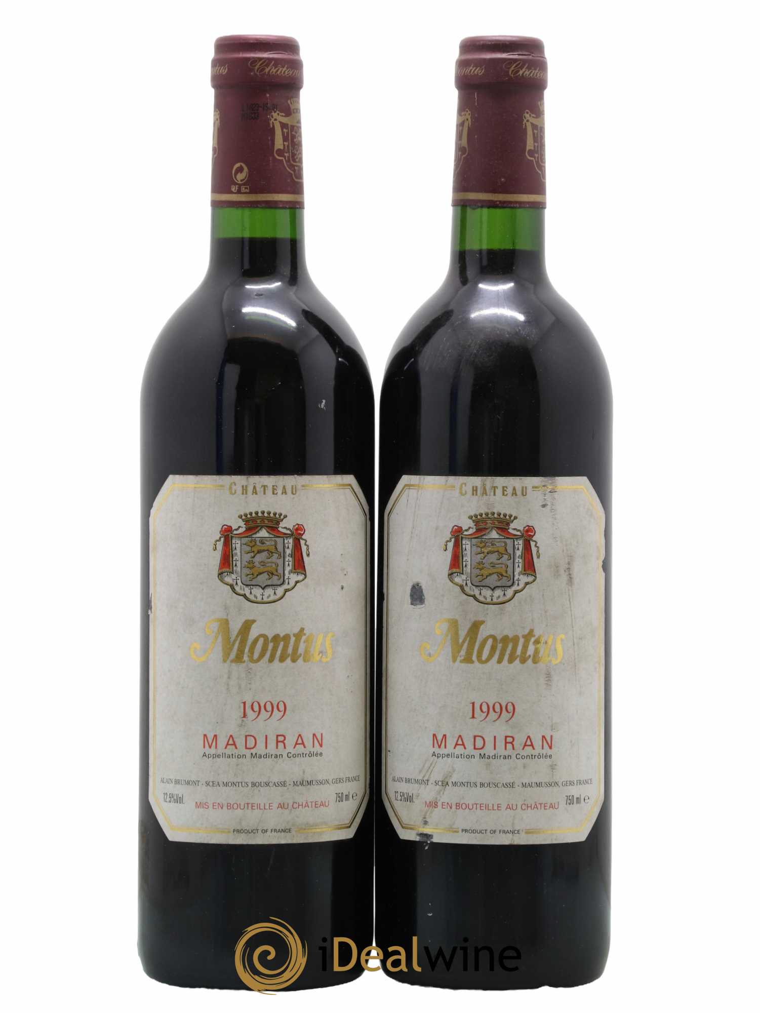 Madiran Château Montus Alain Brumont 1999 - Lot de 2 bouteilles - 0