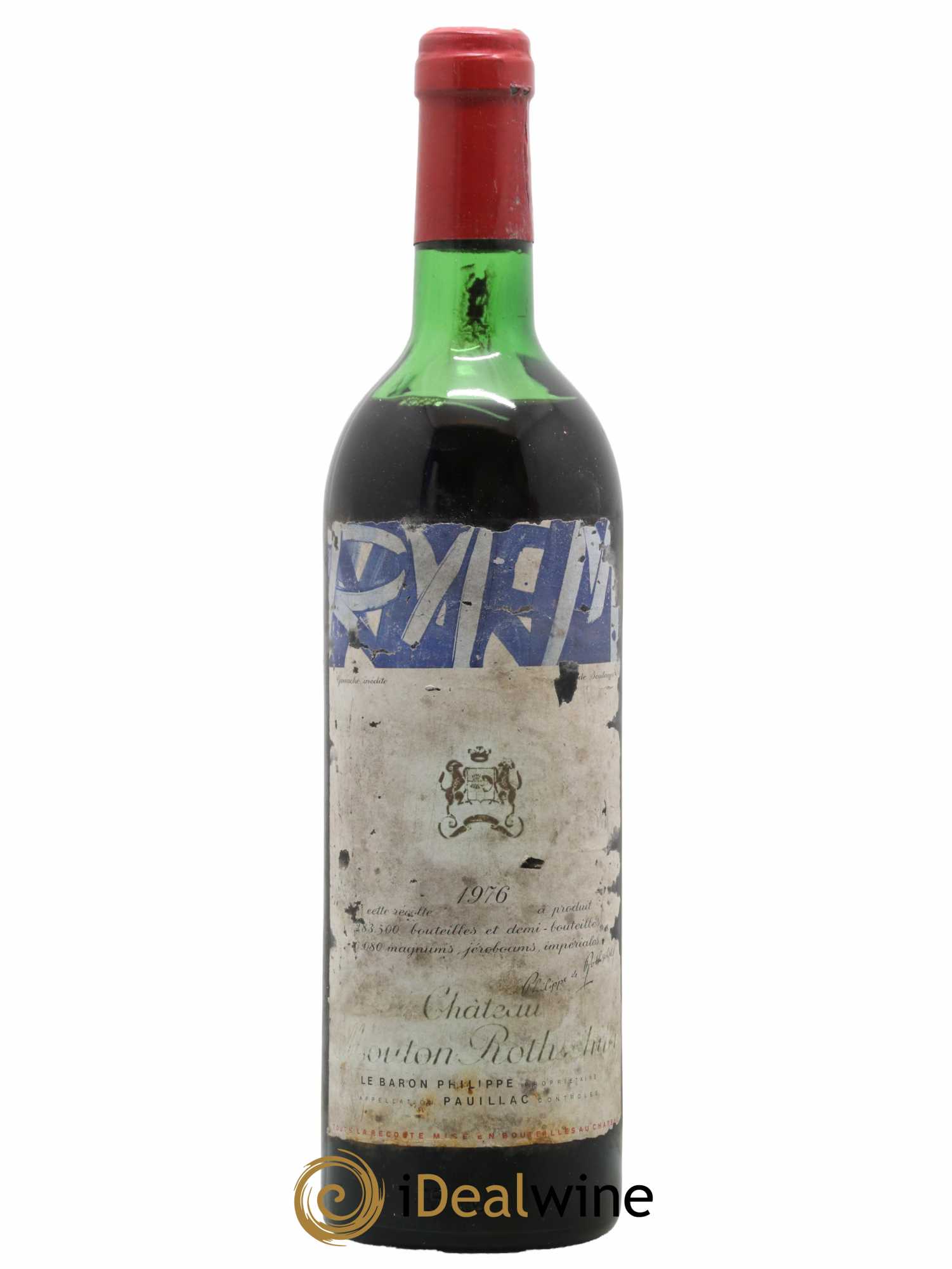 Château Mouton Rothschild 1er Grand Cru Classé 1976 - Lot de 1 bouteille - 0