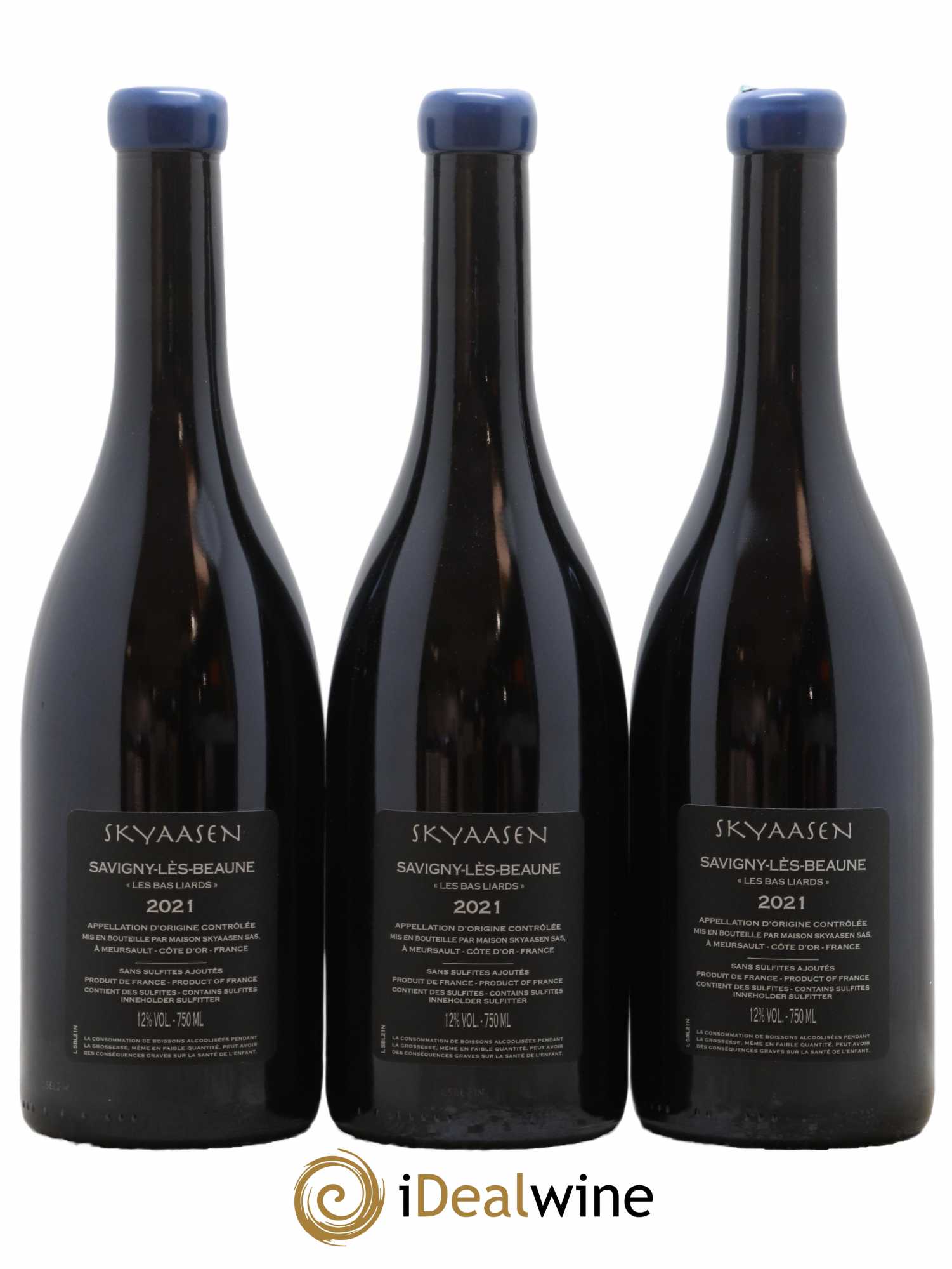 Savigny-lès-Beaune Les Bas Liards Maison Skyaasen 2021 - Lot de 3 bouteilles - 1