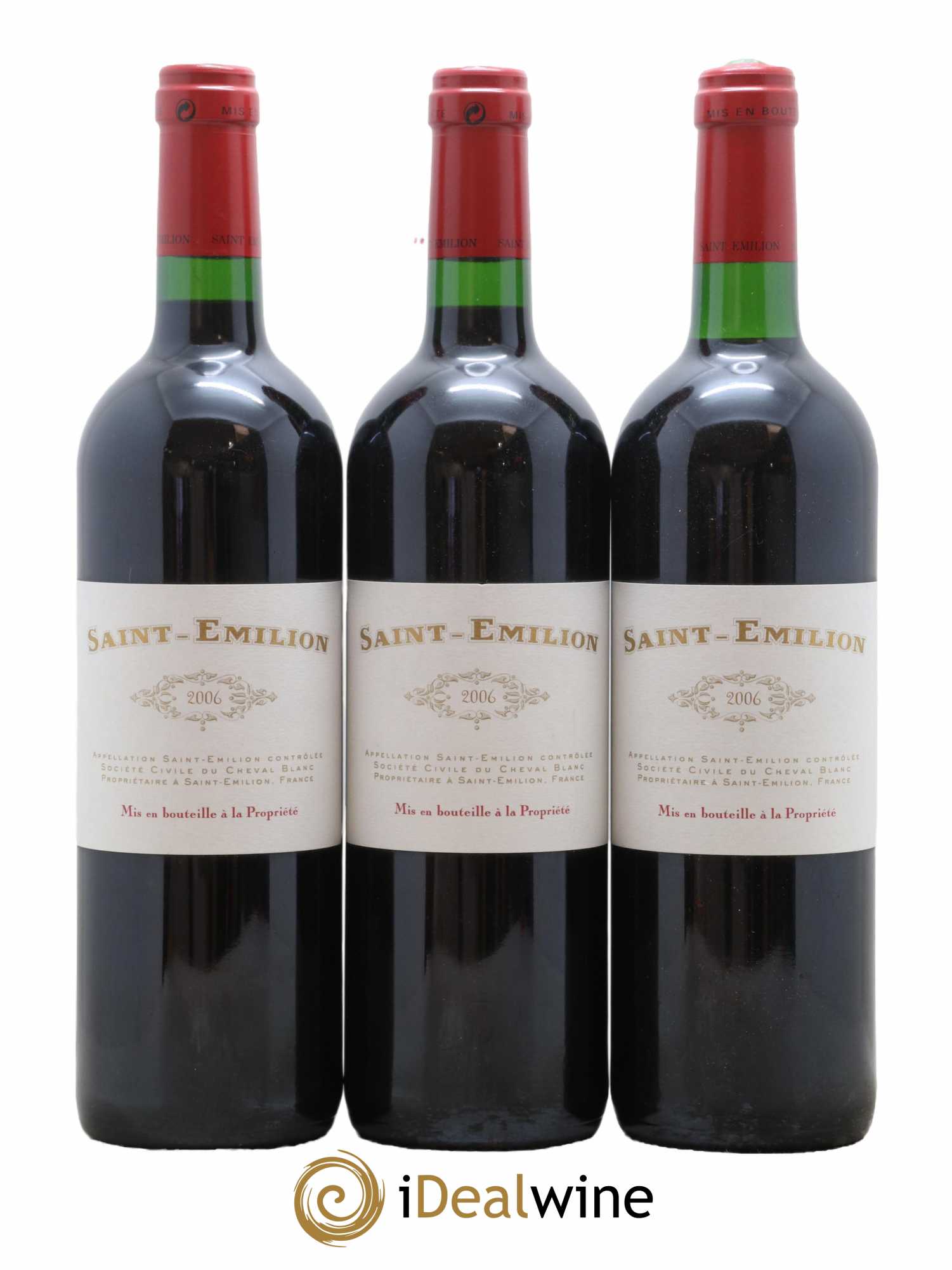Saint-Émilion 3eme Vin De Cheval Blanc 2006 - Lot de 3 bouteilles - 0