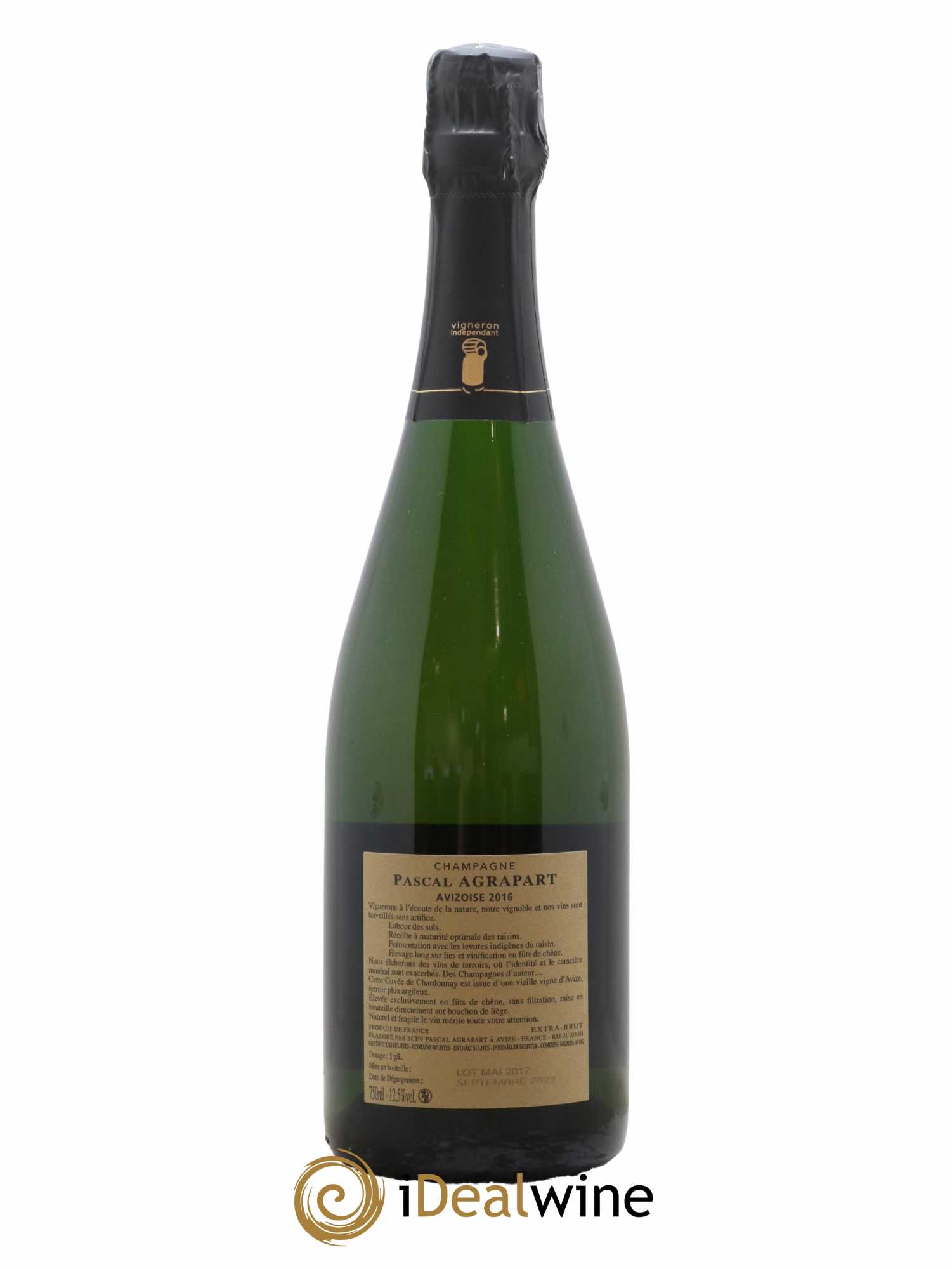 Avizoise Blanc de Blancs Brut Nature Pascal Agrapart 2016 - Lot de 1 bouteille - 1