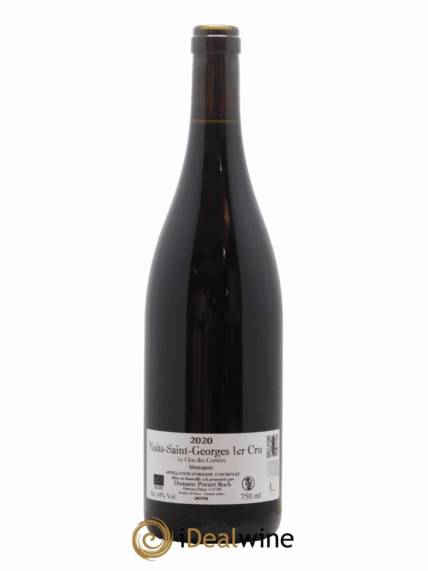 Nuits-Saint-Georges 1er Cru Le Clos des Corvées Vieilles Vignes Prieuré Roch 2020 - Lot de 1 bouteille - 1