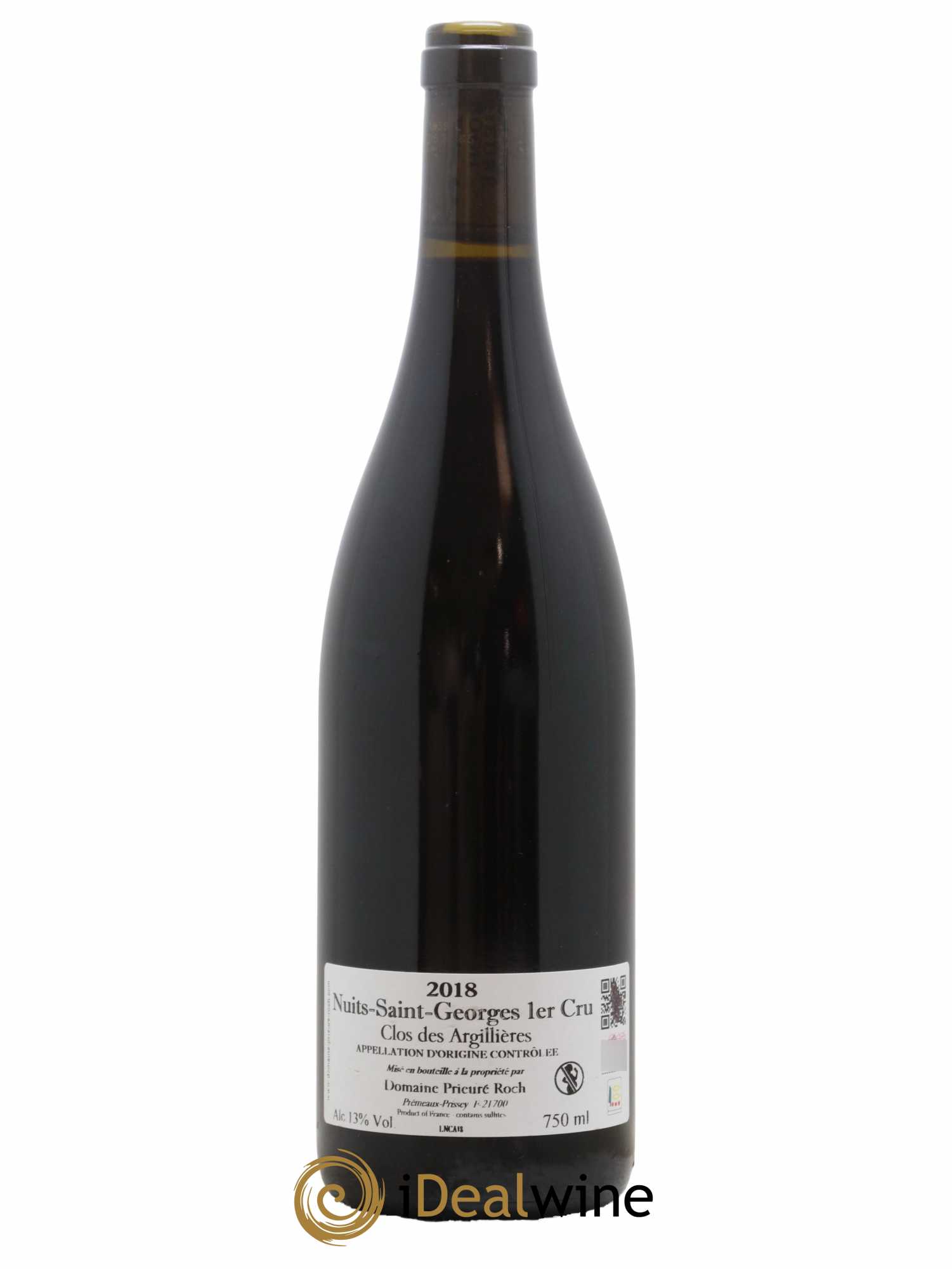 Nuits-Saint-Georges 1er Cru Clos des Argillières Prieuré Roch 2018 - Lot de 1 bouteille - 1