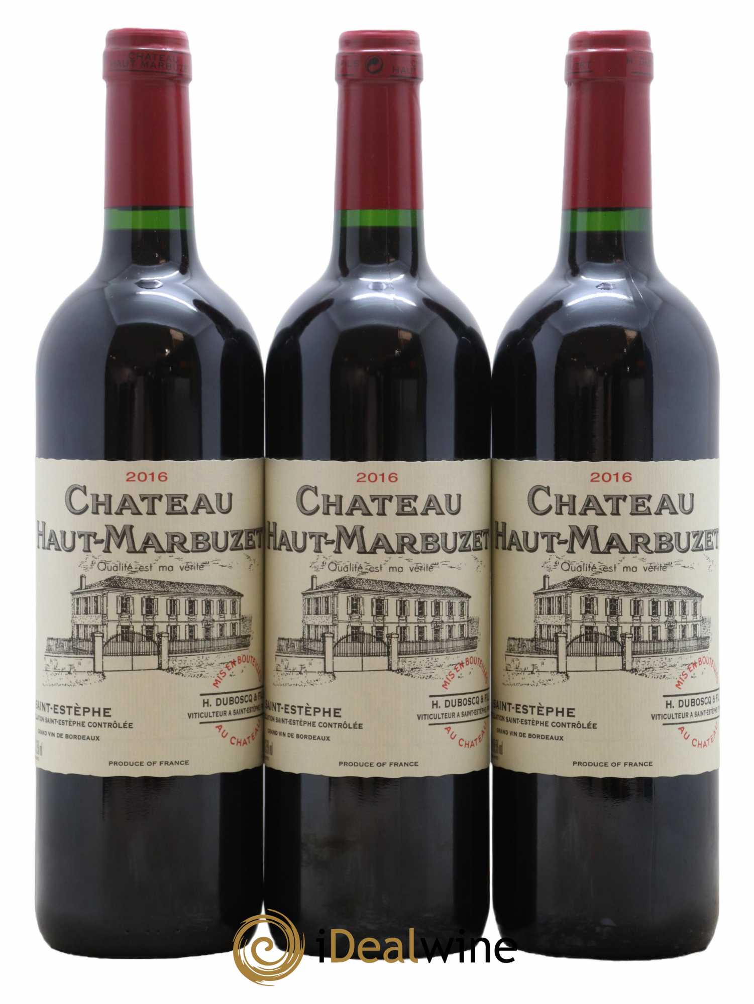 Château Haut Marbuzet 2016 - Lot de 3 bouteilles - 0