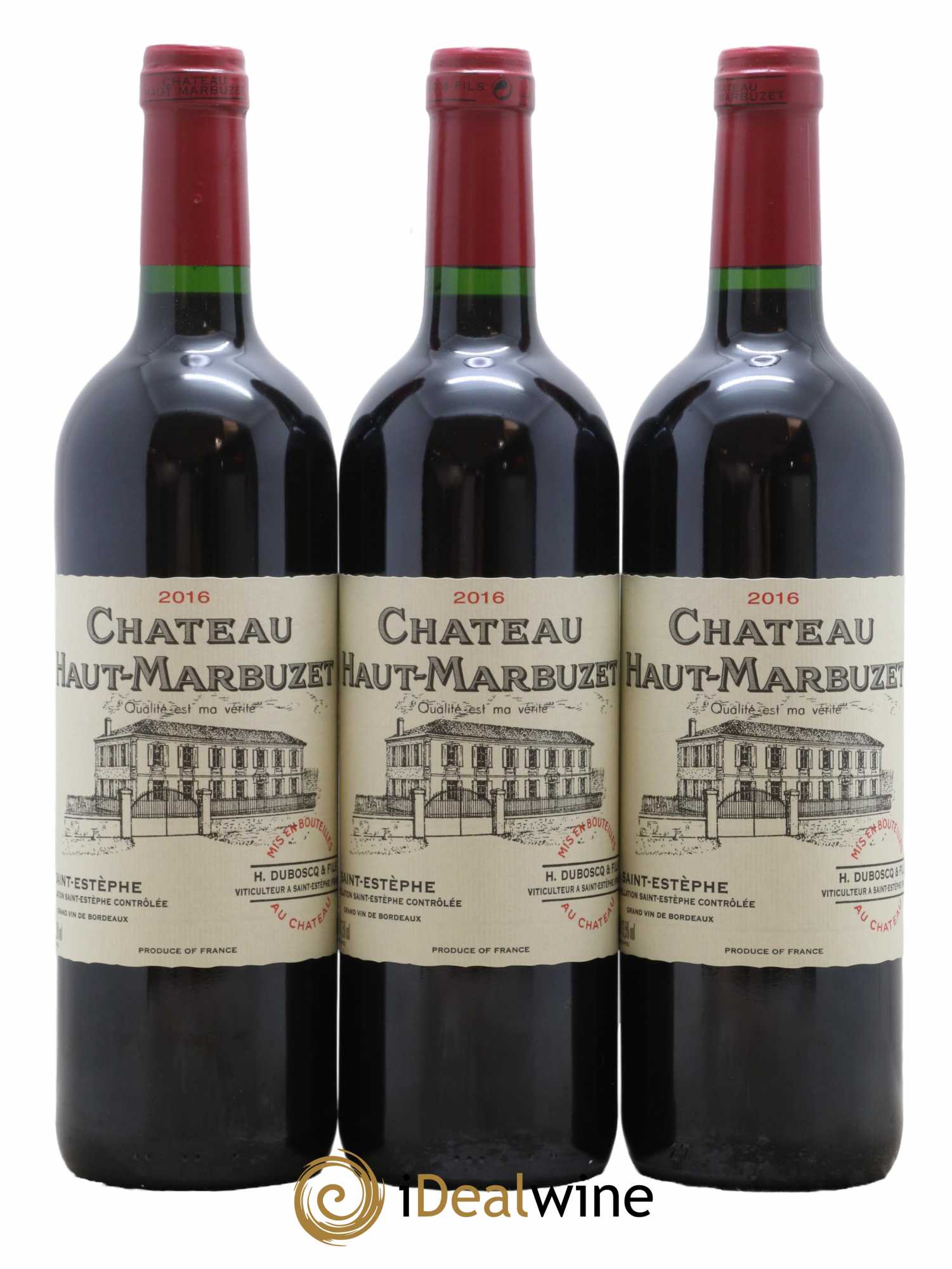 Château Haut Marbuzet 2016 - Lot de 3 bouteilles - 0