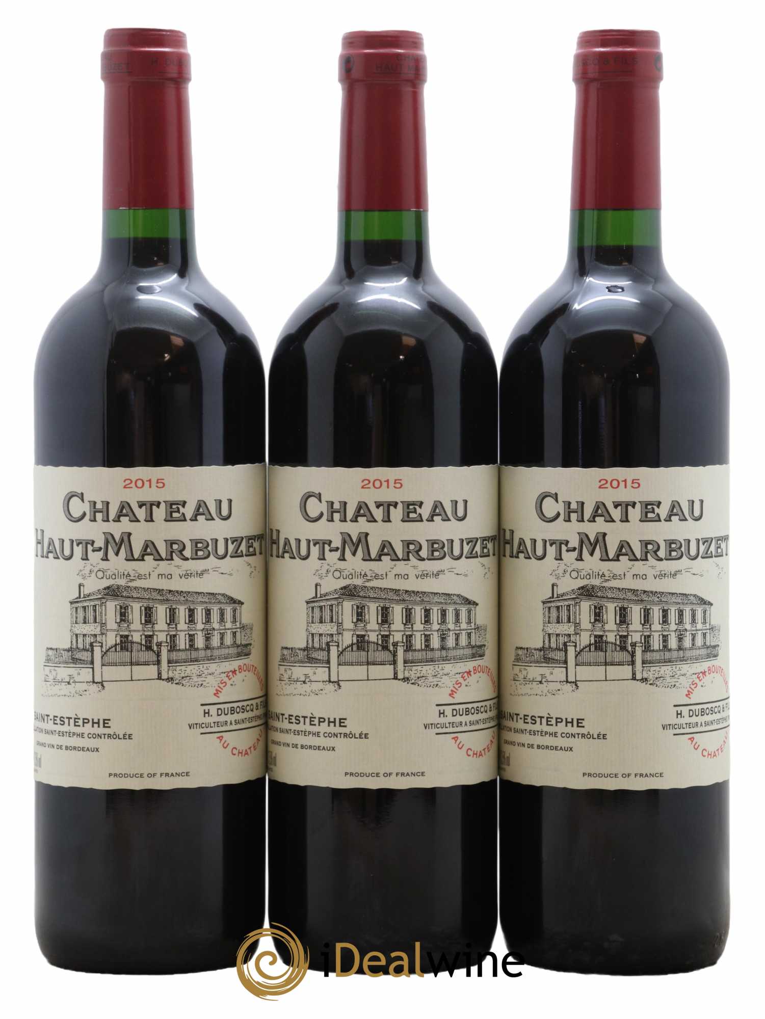 Château Haut Marbuzet 2015 - Lot de 3 bouteilles - 0