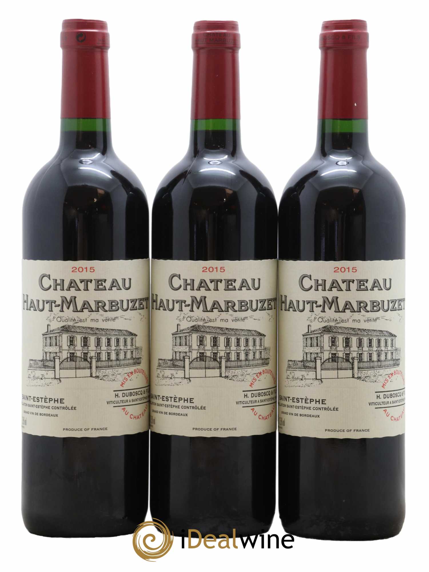 Château Haut Marbuzet 2015 - Lot de 3 bouteilles - 0