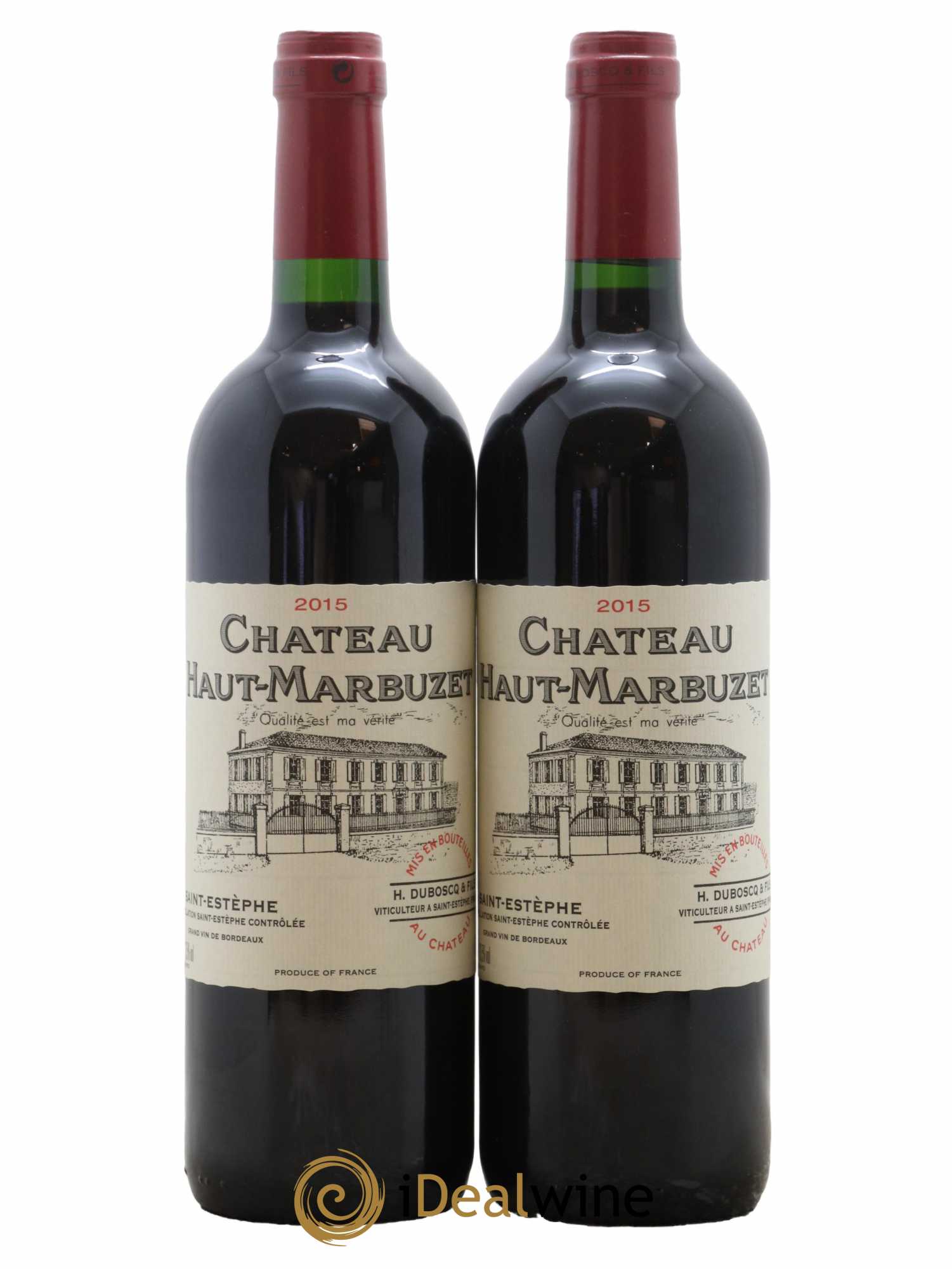 Château Haut Marbuzet 2015 - Lot de 2 bouteilles - 0