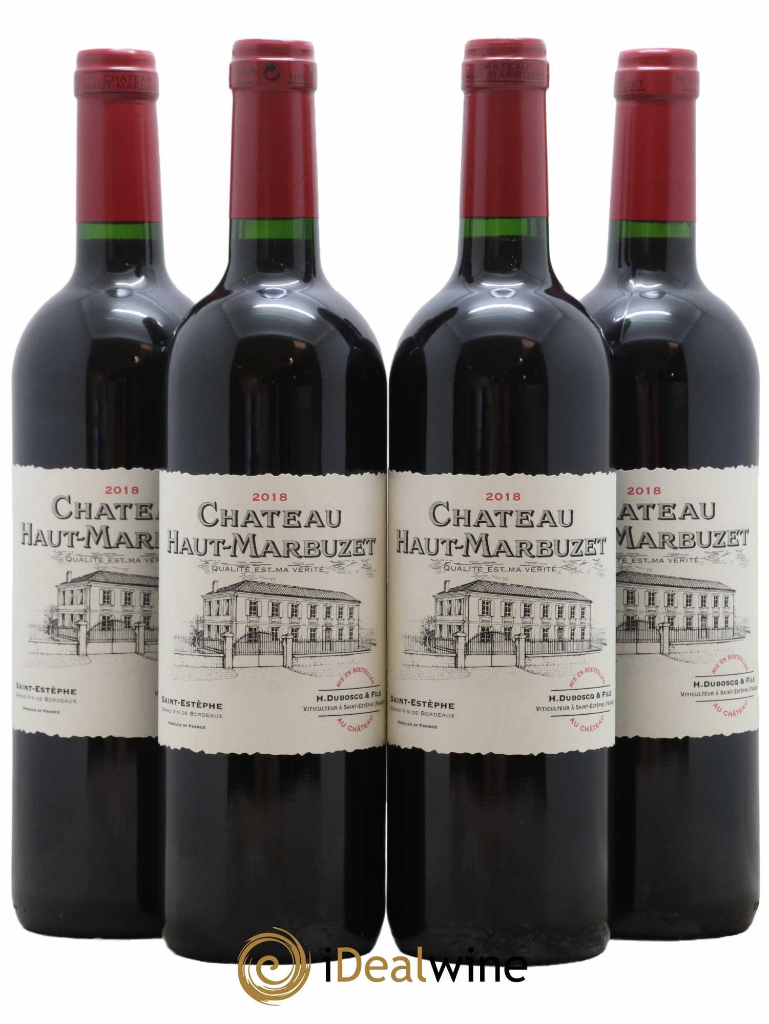 Château Haut Marbuzet 2018 - Lot de 4 bouteilles - 0