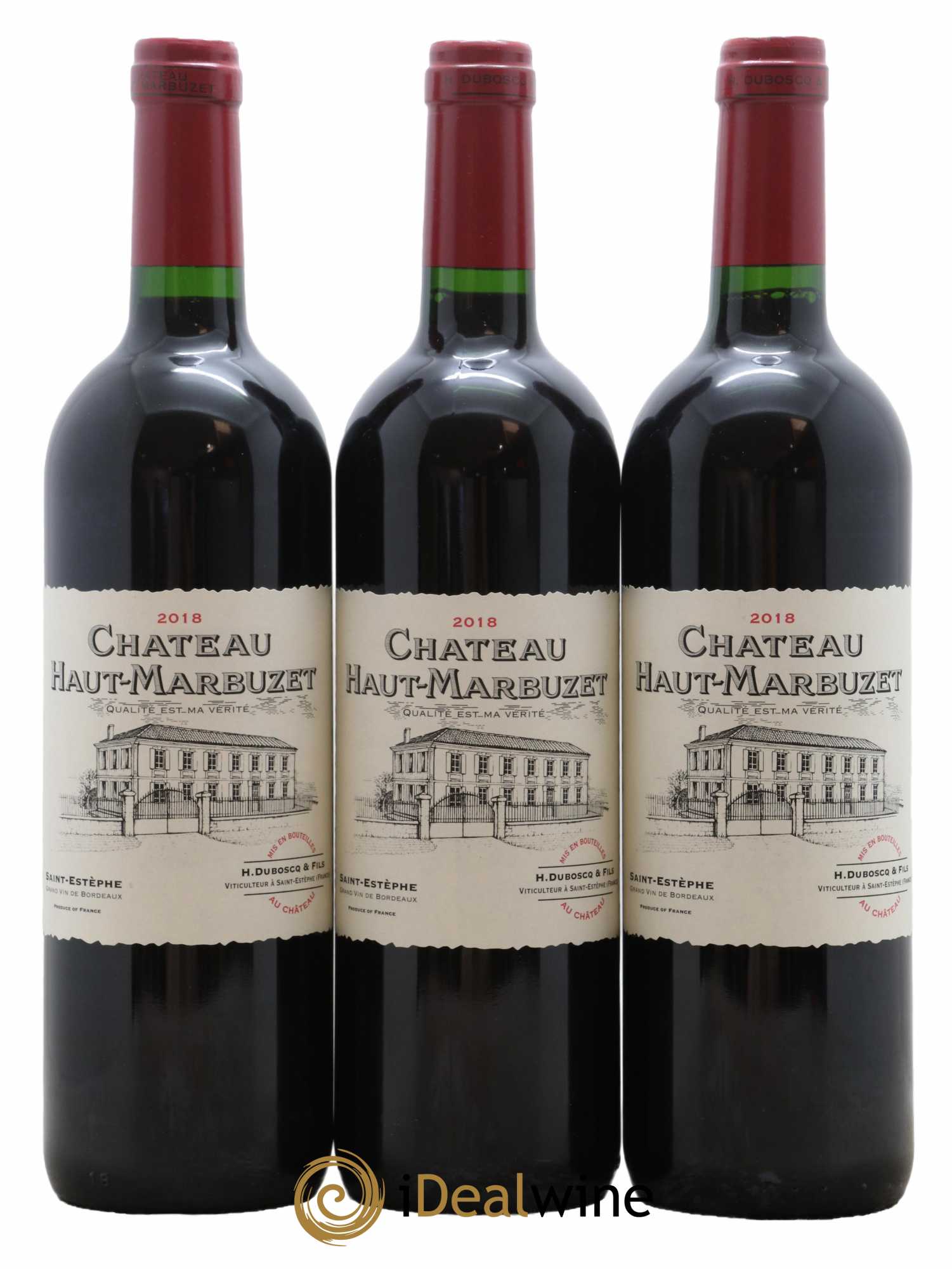 Château Haut Marbuzet 2018 - Lot de 3 bouteilles - 0
