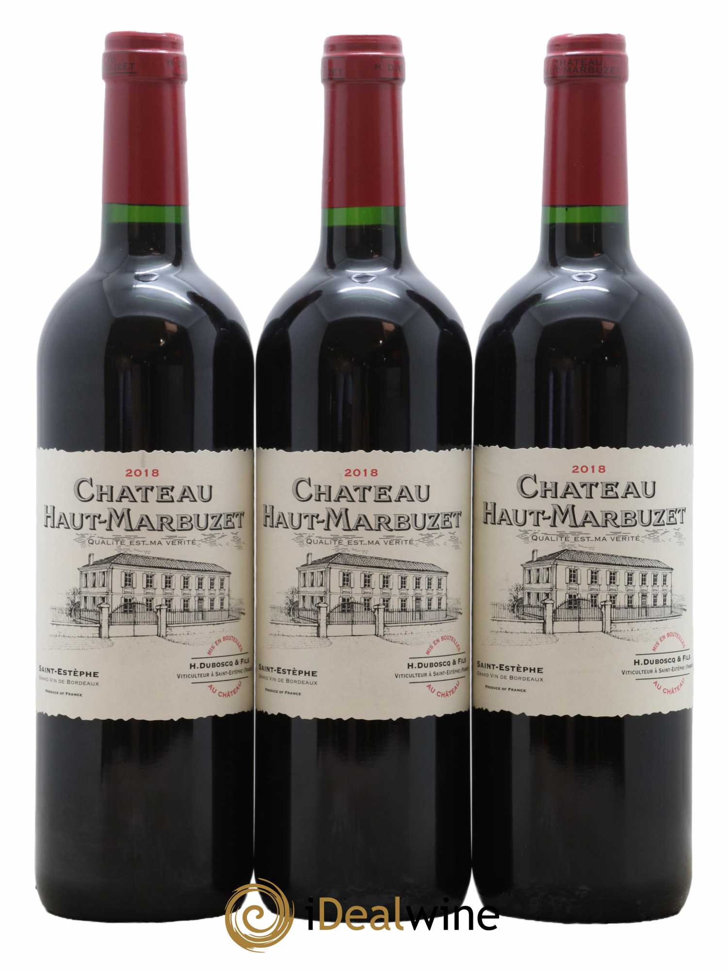 Château Haut Marbuzet 2018 - Lot de 3 bouteilles - 0