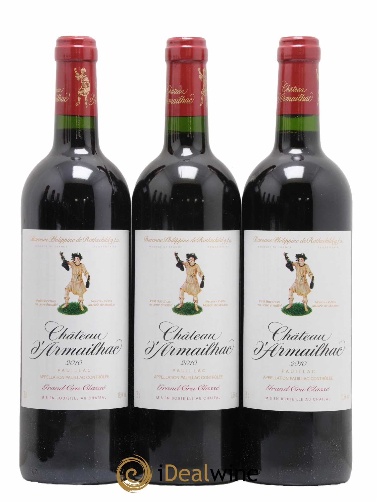 Château d' Armailhac - Mouton Baron(ne) Philippe 5ème Grand Cru Classé 2010 - Lot de 12 bouteilles - 2