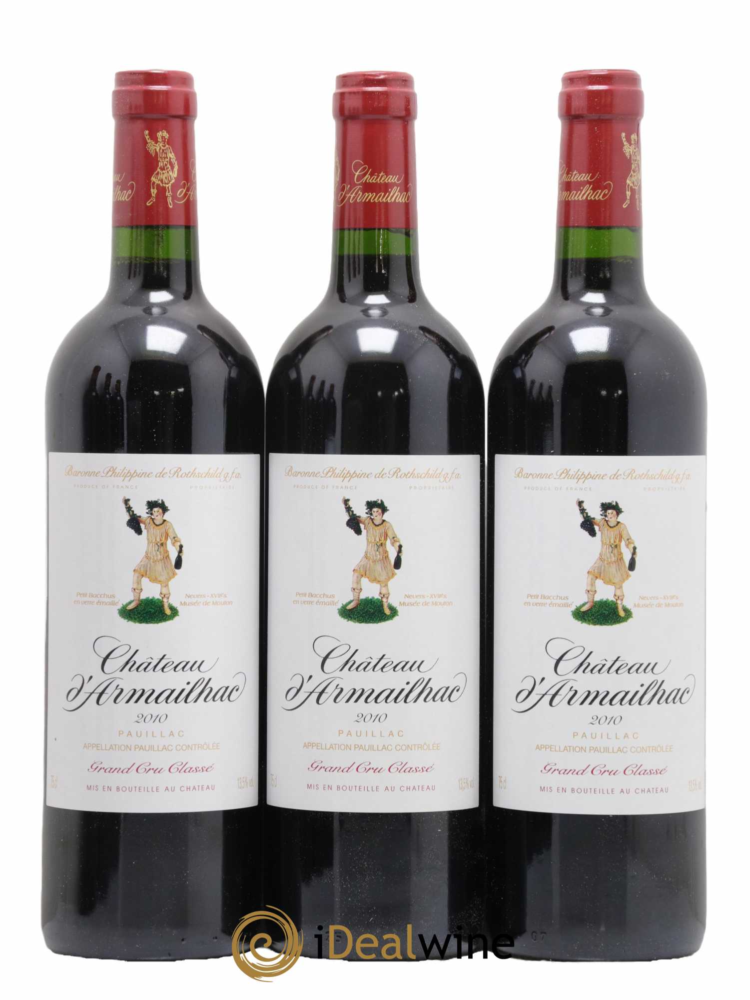 Château d' Armailhac - Mouton Baron(ne) Philippe 5ème Grand Cru Classé 2010 - Lot de 12 bouteilles - 3