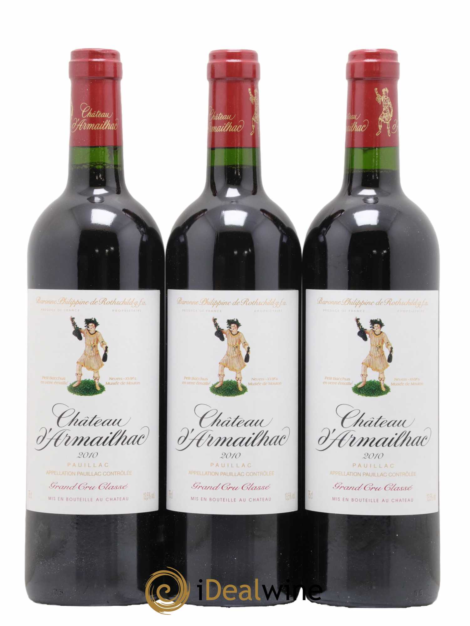 Château d' Armailhac - Mouton Baron(ne) Philippe 5ème Grand Cru Classé 2010 - Lot de 12 bouteilles - 4