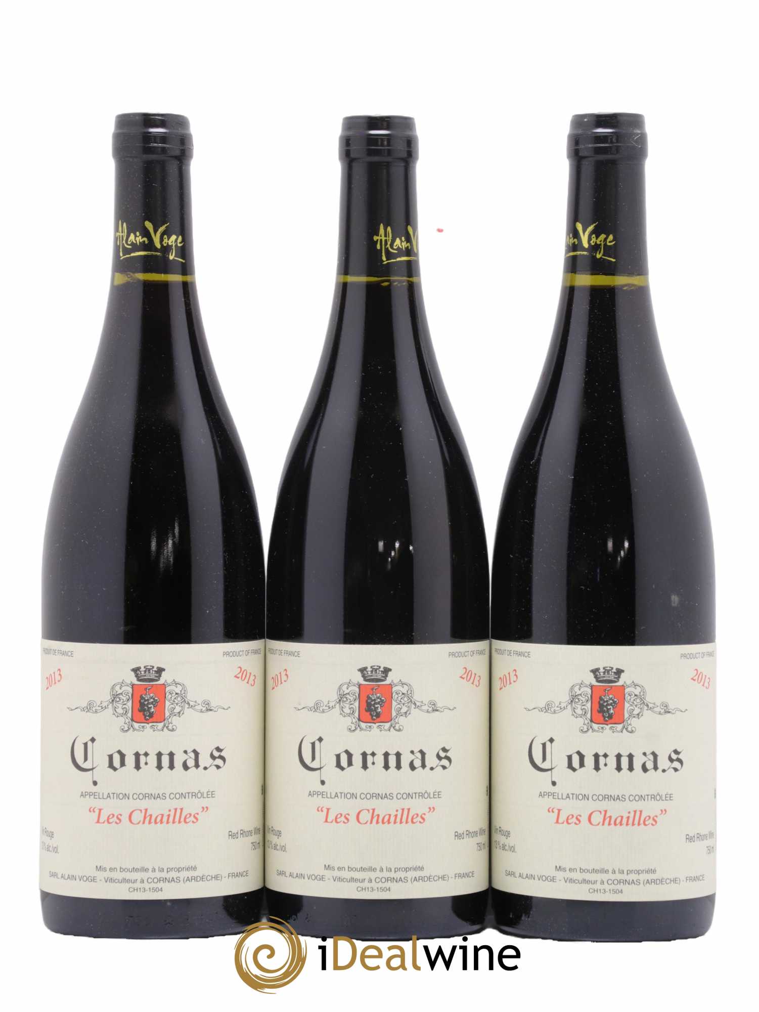 Cornas Les Chailles Alain Voge (Domaine) 2013 - Lot de 3 bouteilles - 0