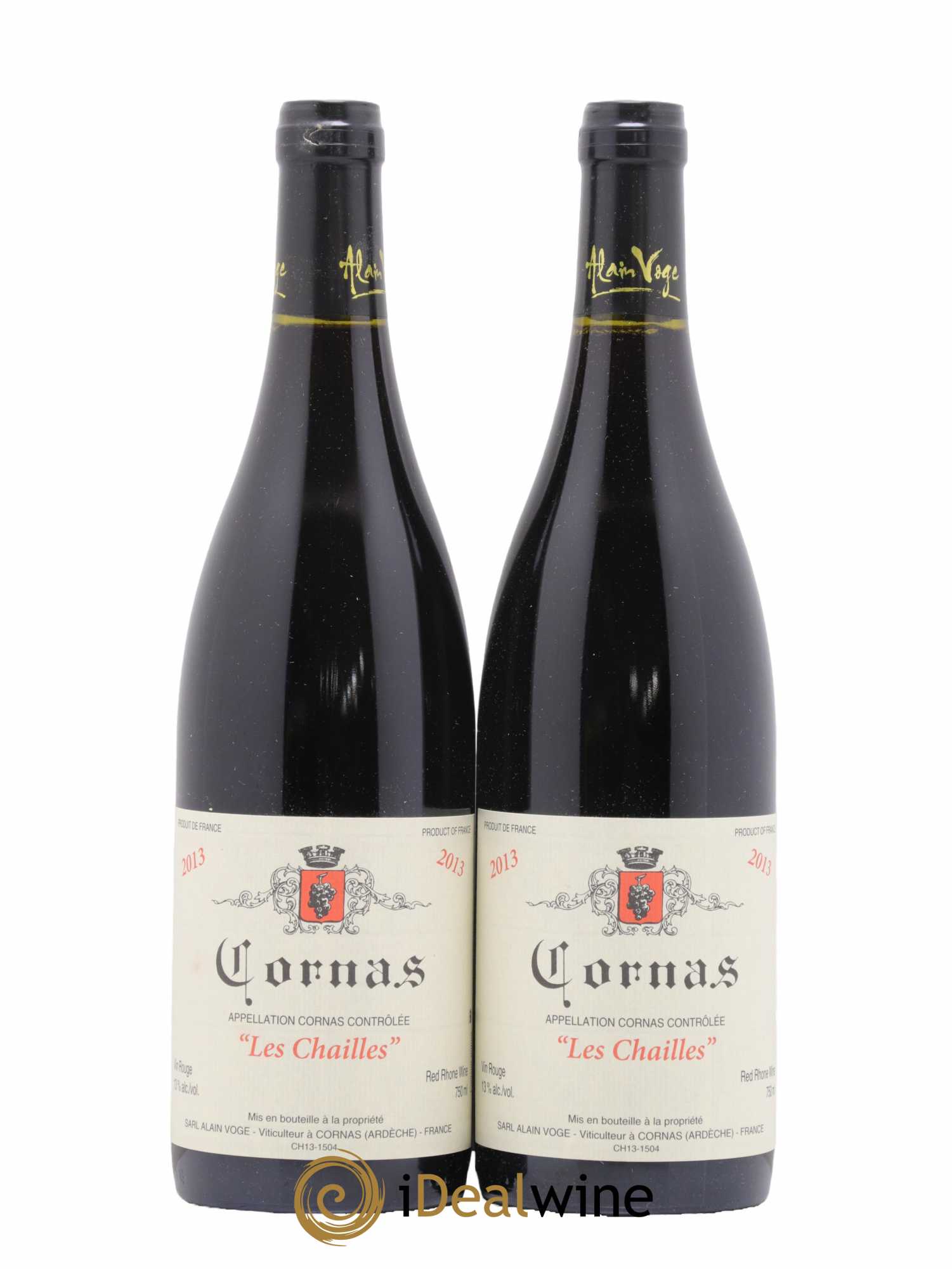 Cornas Les Chailles Alain Voge (Domaine) 2013 - Lot de 2 bouteilles - 0