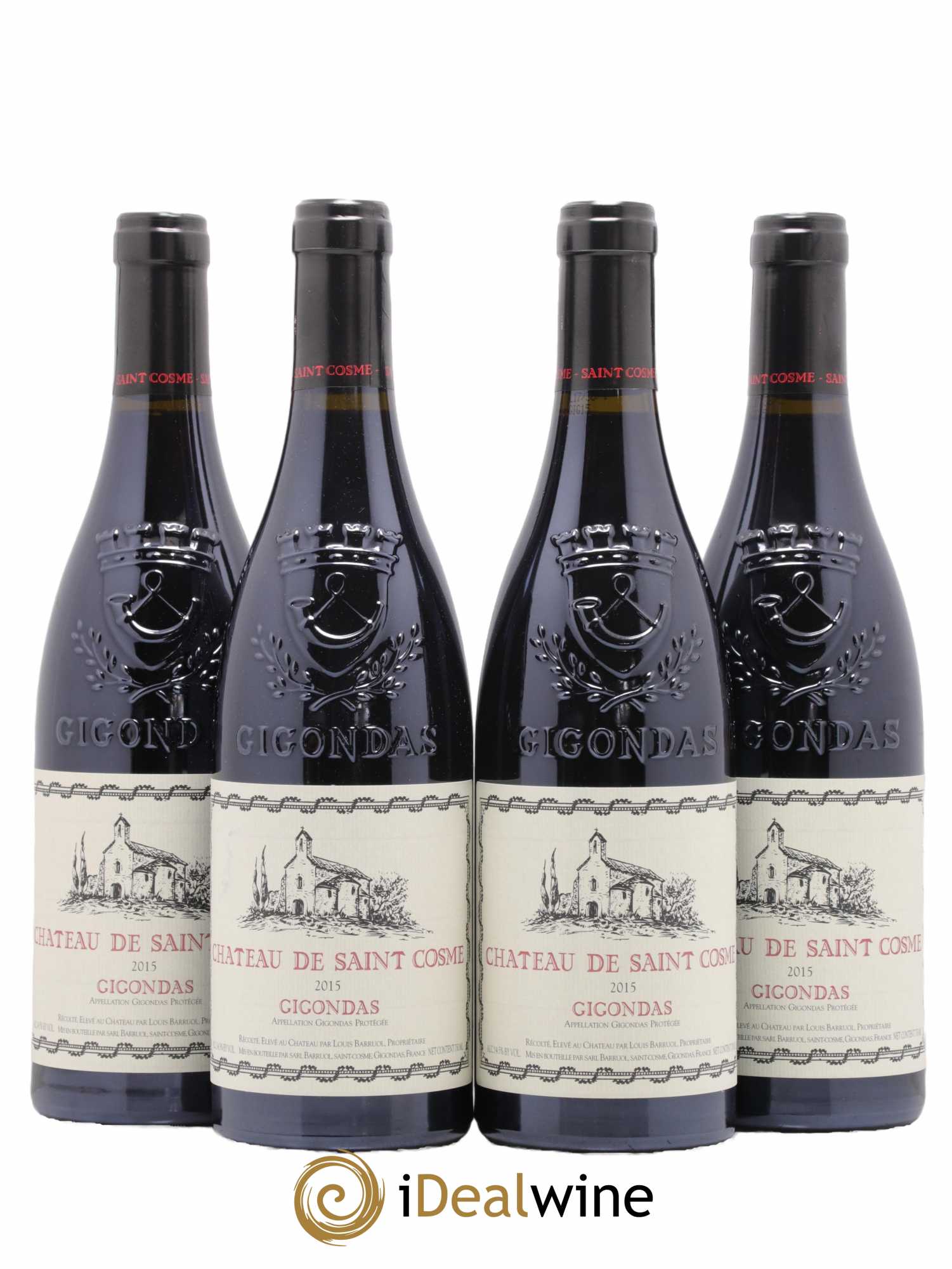 Gigondas Saint Cosme 2015 - Lot de 4 bouteilles - 0